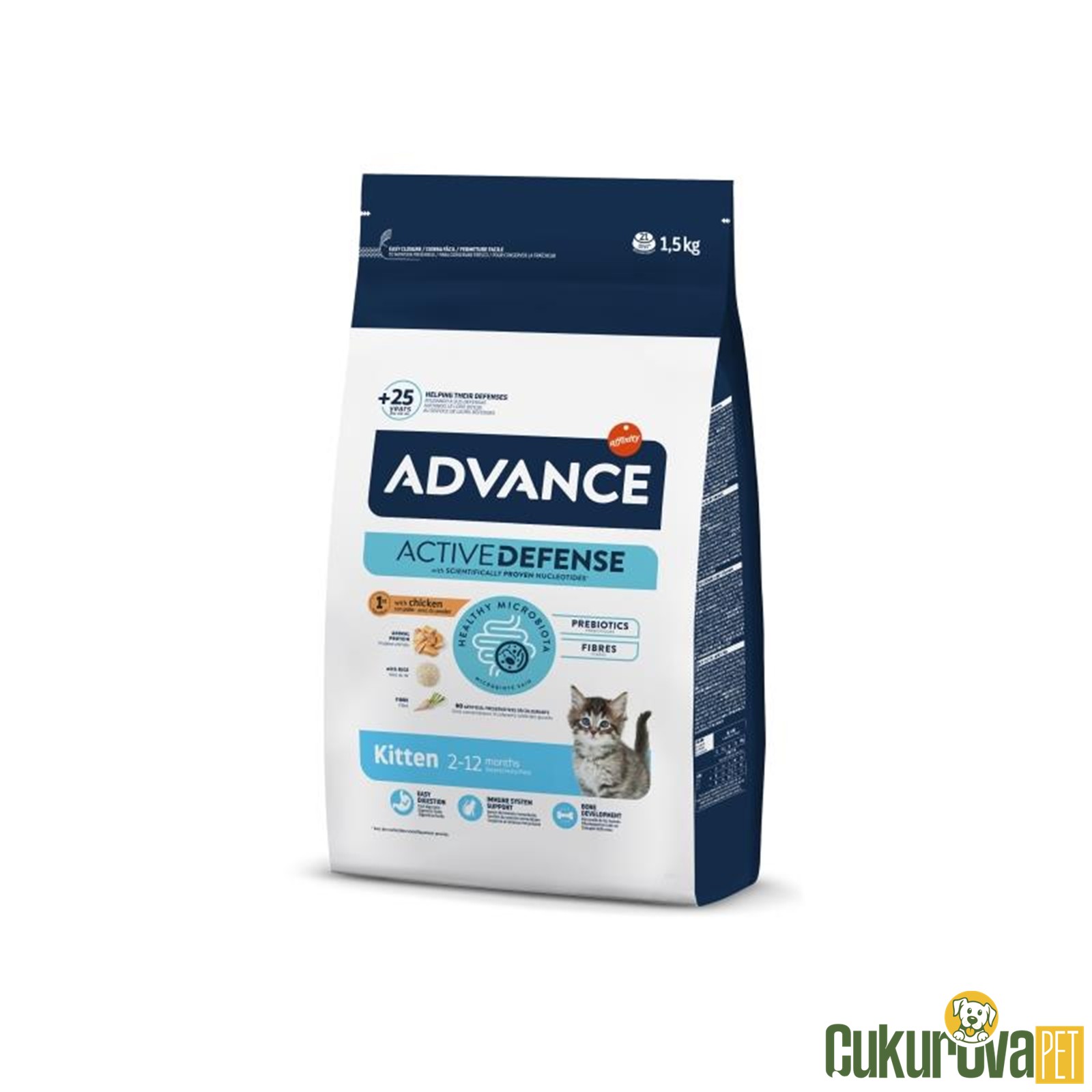 Advance Kitten Tavuklu Ve Pirinçli Yavru Kedi Maması 1.5 Kg