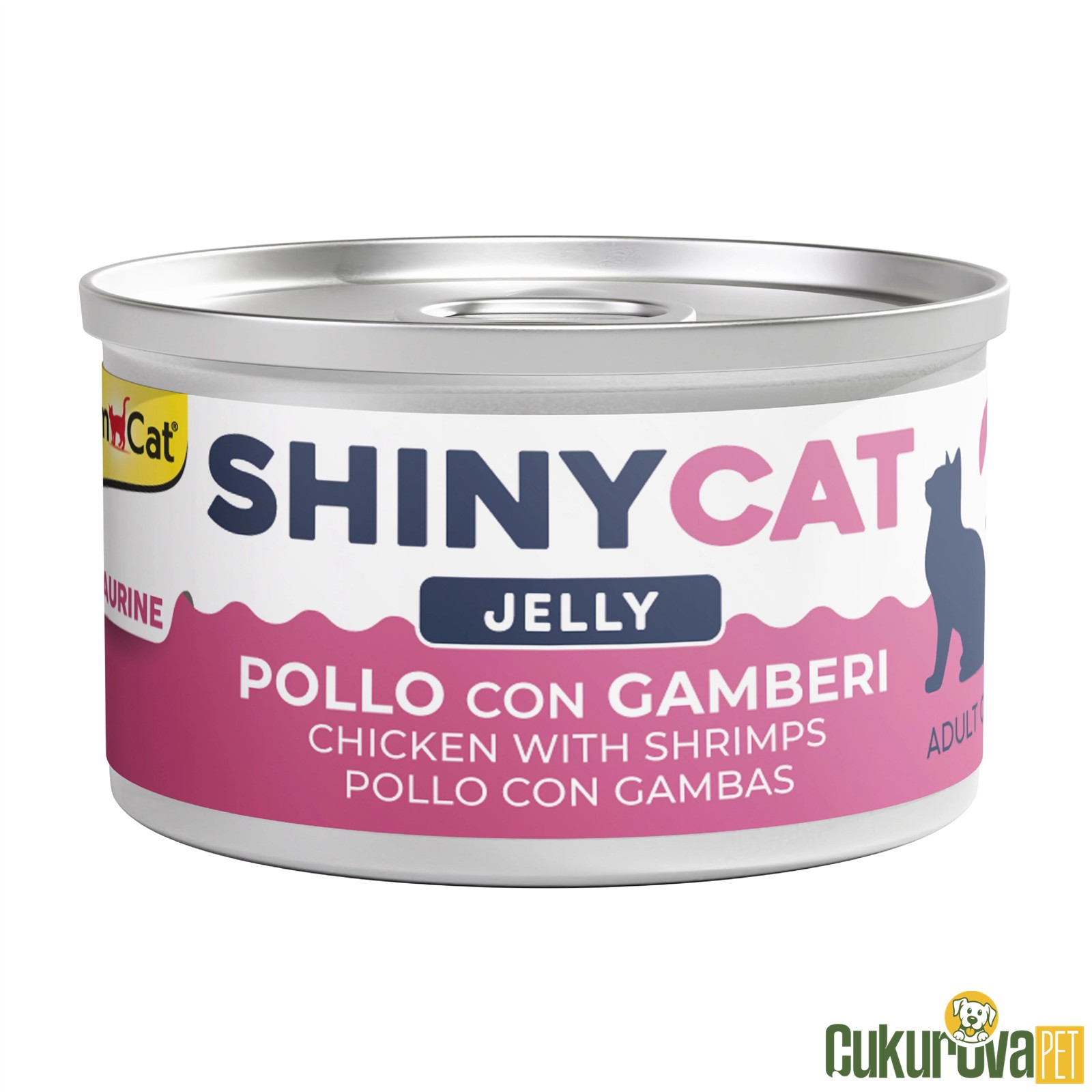Gimcat ShinyCat Tavuklu & Karidesli Kedi Konservesi 70 Gr