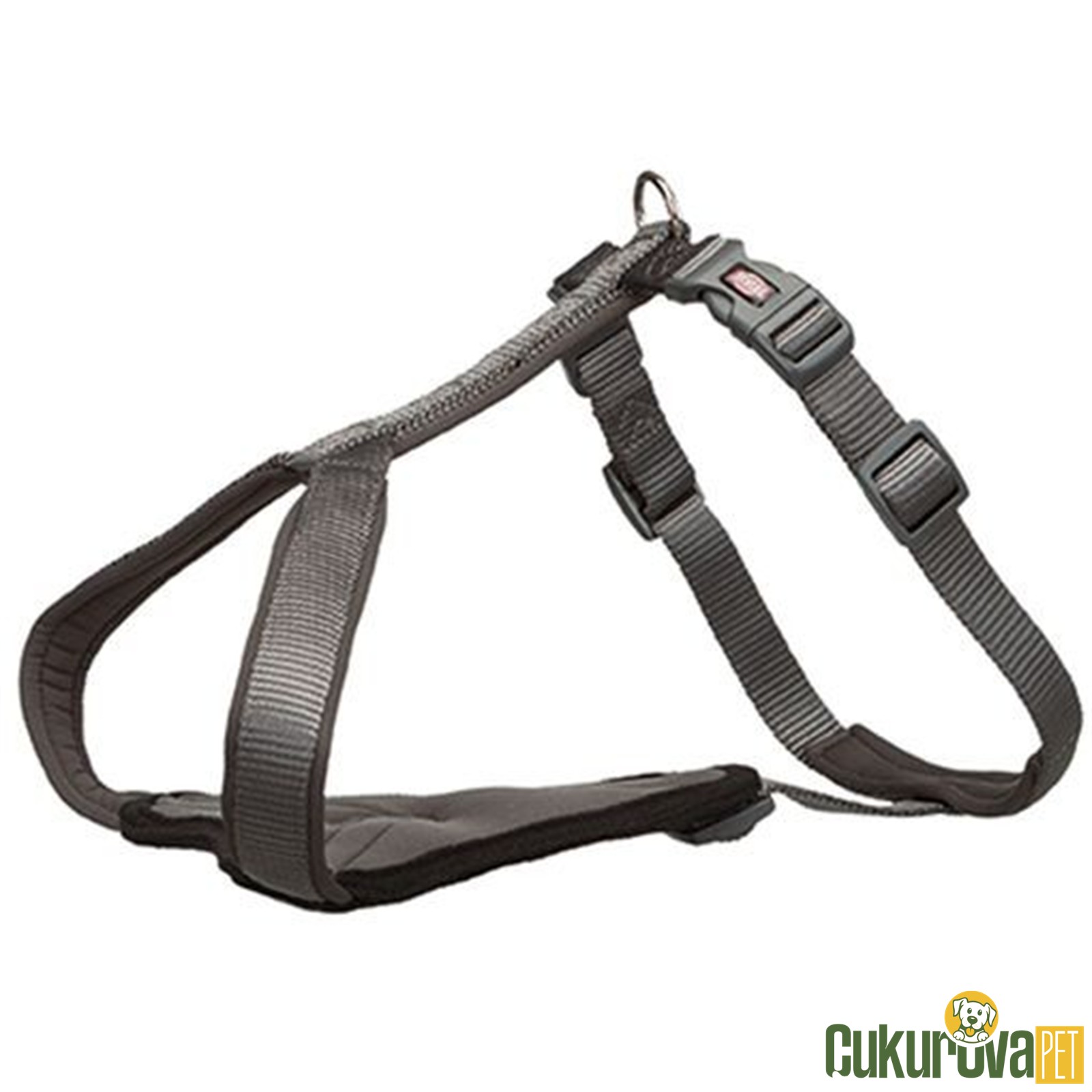 Trixie Premium Köpek Göğüs Tasması - M - 55 - 70 Cm - Gri̇