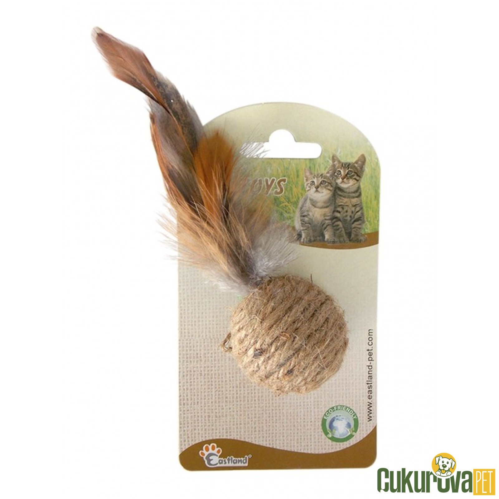 Eastland Hasır Örgülü Top Kedi̇ Oyuncağı 4 Cm