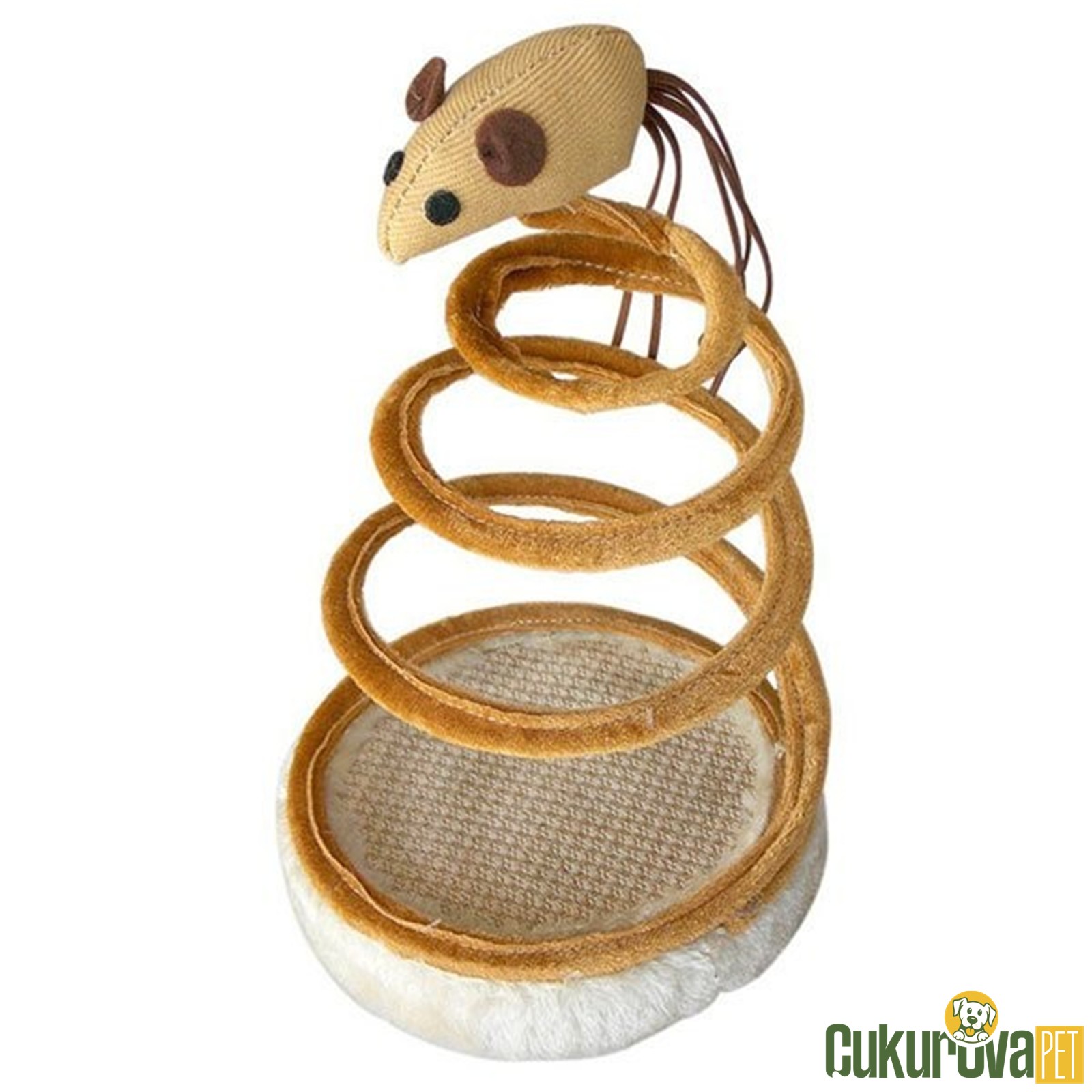 Eastland Kedi̇ Oyuncağı Yaylı Peluş Fare 14 x 24 Cm