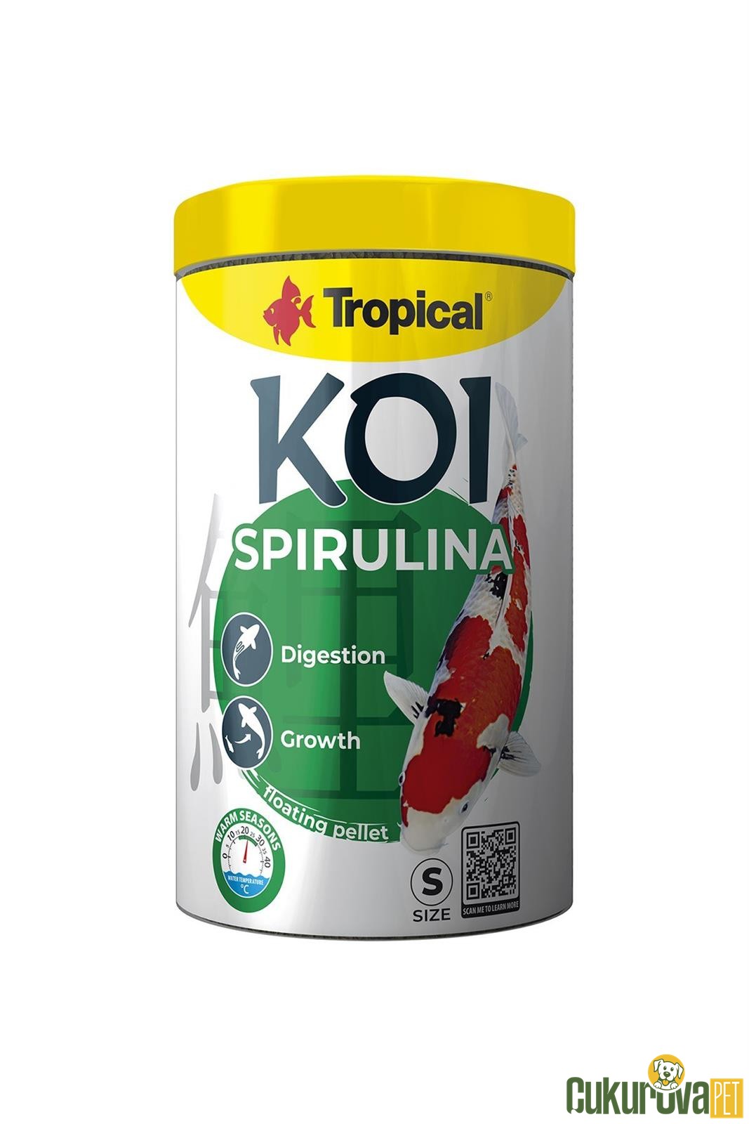 Tropical - Koi Spirulina Pellet Size S 1000 Ml - 320 Gr