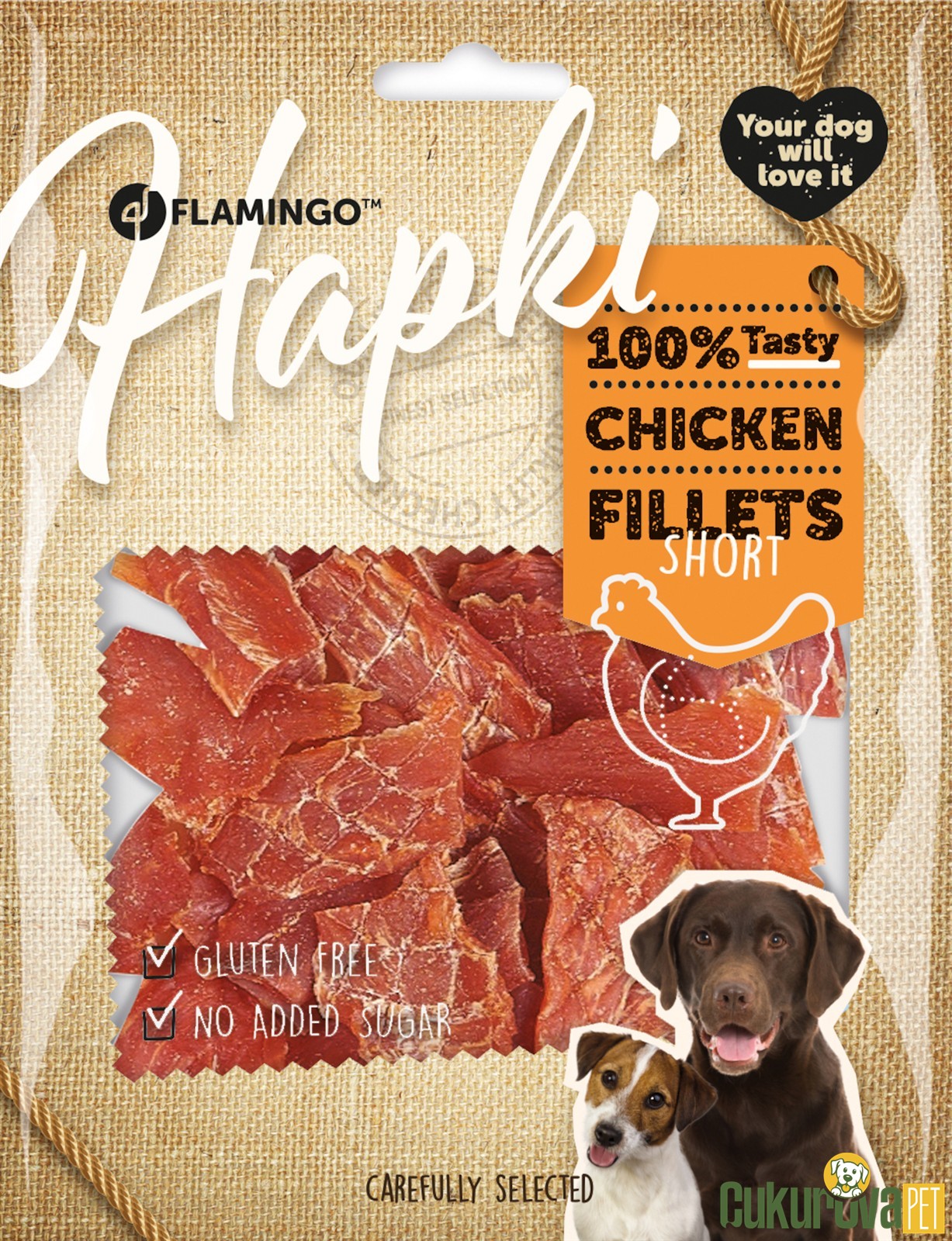Flamingo Hapki Tavuk Parçaları Köpek Ödül Maması 170 Gr