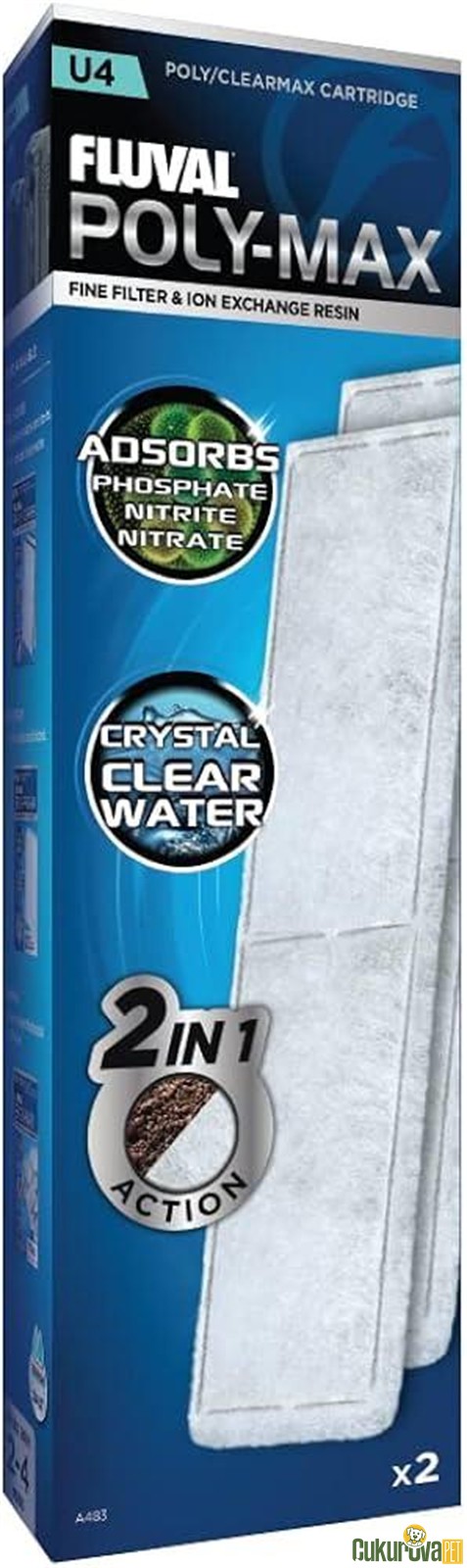 Fluval U2 Clearmax Kartuş 2'li̇ Paket