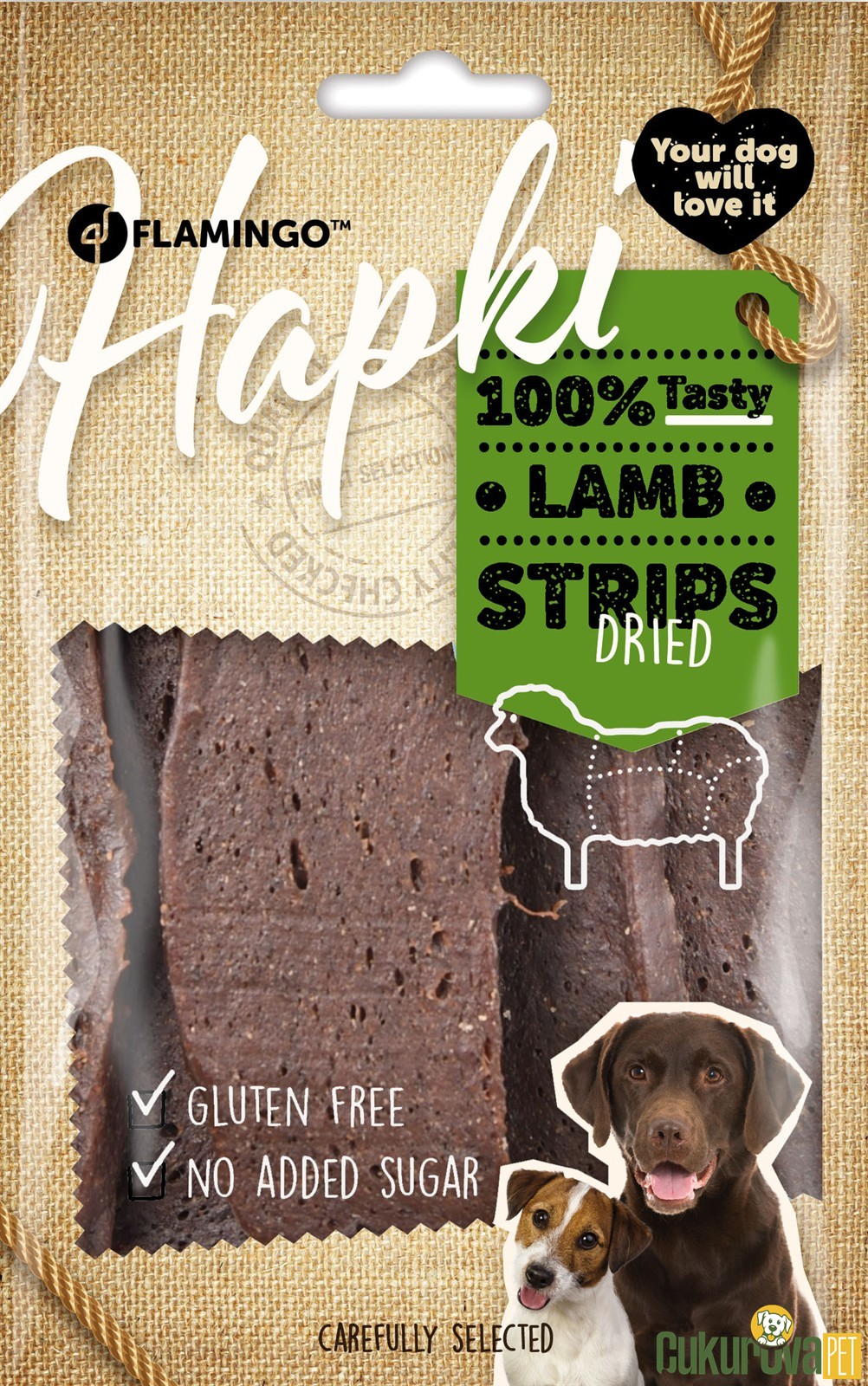 Flamingo Hapki Köpek Ödülü Strips Kuzu Etli̇ Şeri̇t 85 Gr