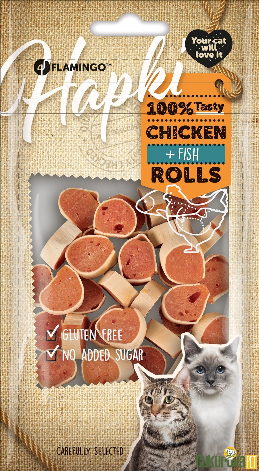 Flamingo Hapki Tavuklu Ve Balıklı Kedi̇ Ödül Maması 50 Gr