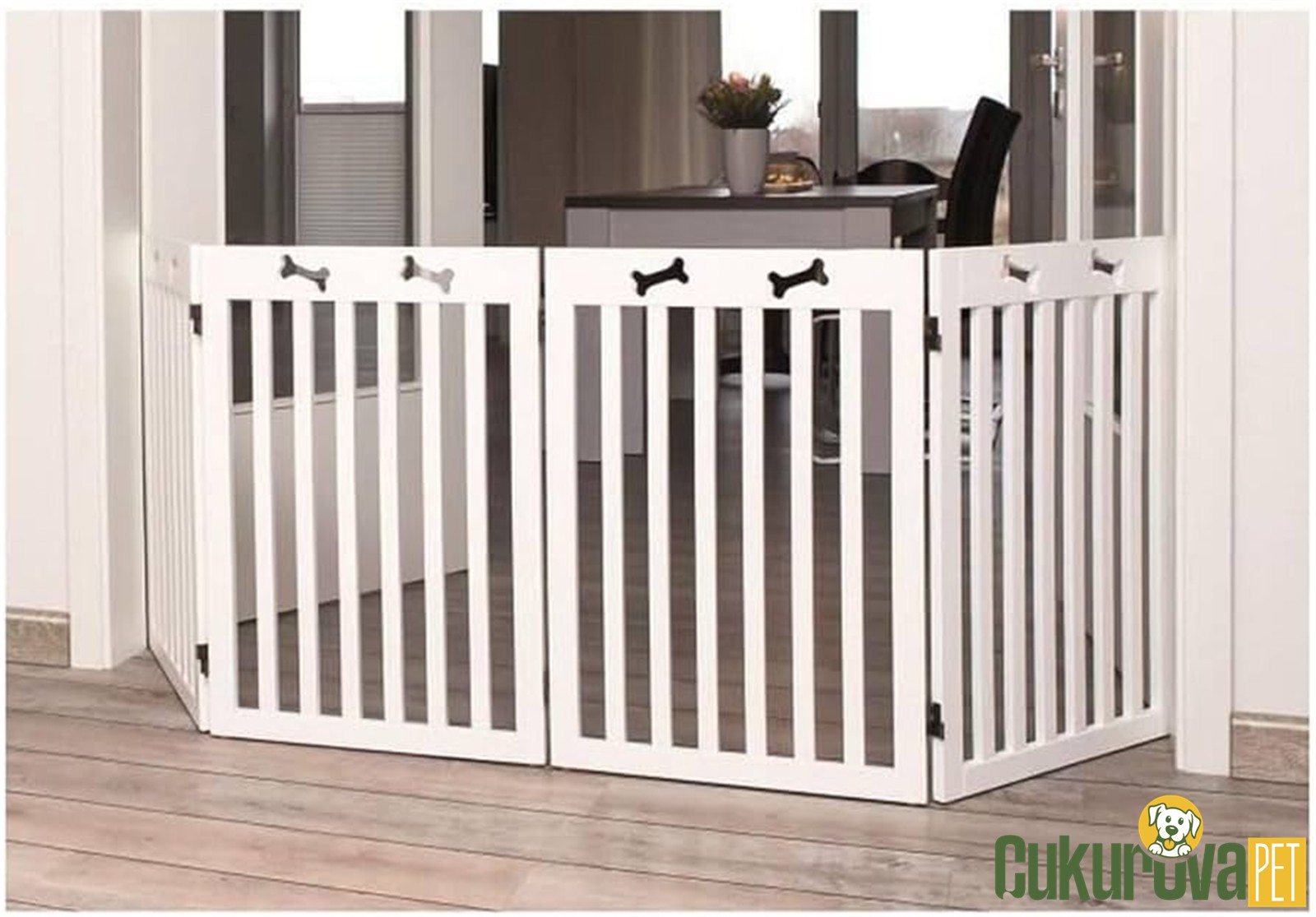 Trixie Köpek Bari̇yeri̇ 4 Parça 60 - 160 x 75 Cm - Beyaz