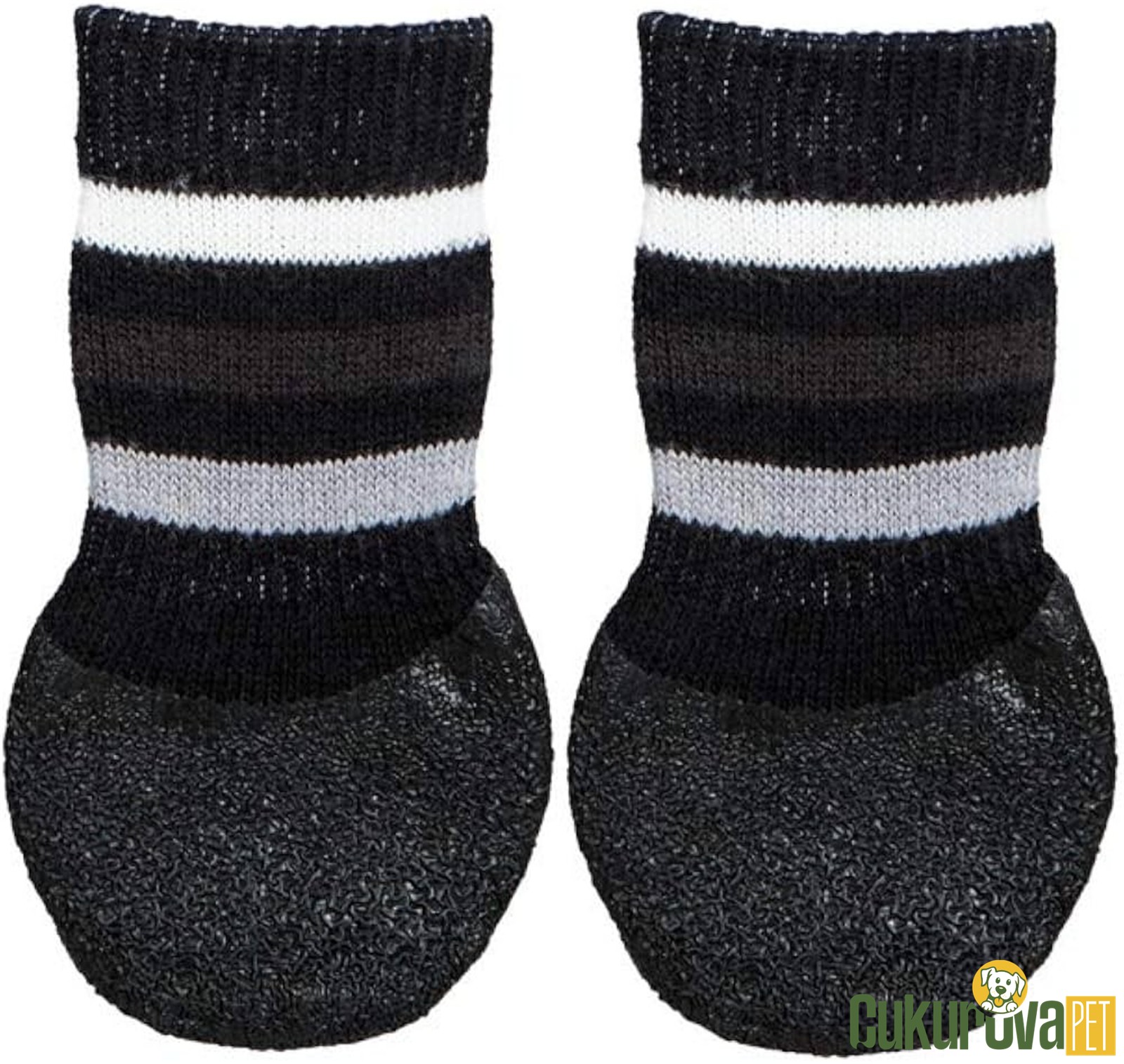 Trixie Çi̇zgi̇li̇ Köpek Çorabı Kaymaz 2'li̇ Xs