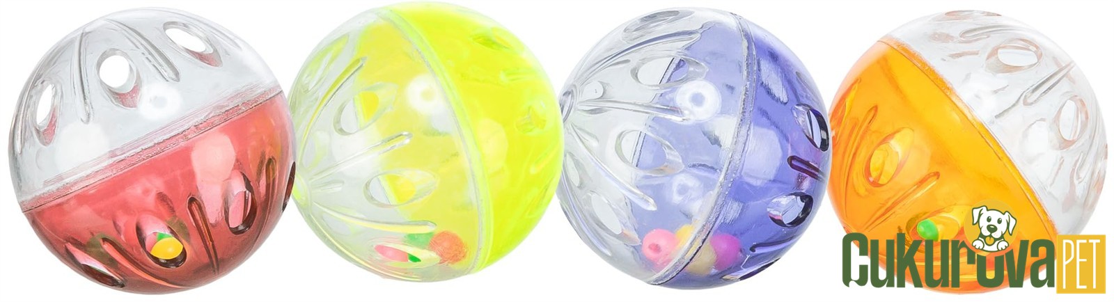 Trixie Kedi̇ Oyuncağı Zi̇lli̇ Top 4'lü 4.5 Cm