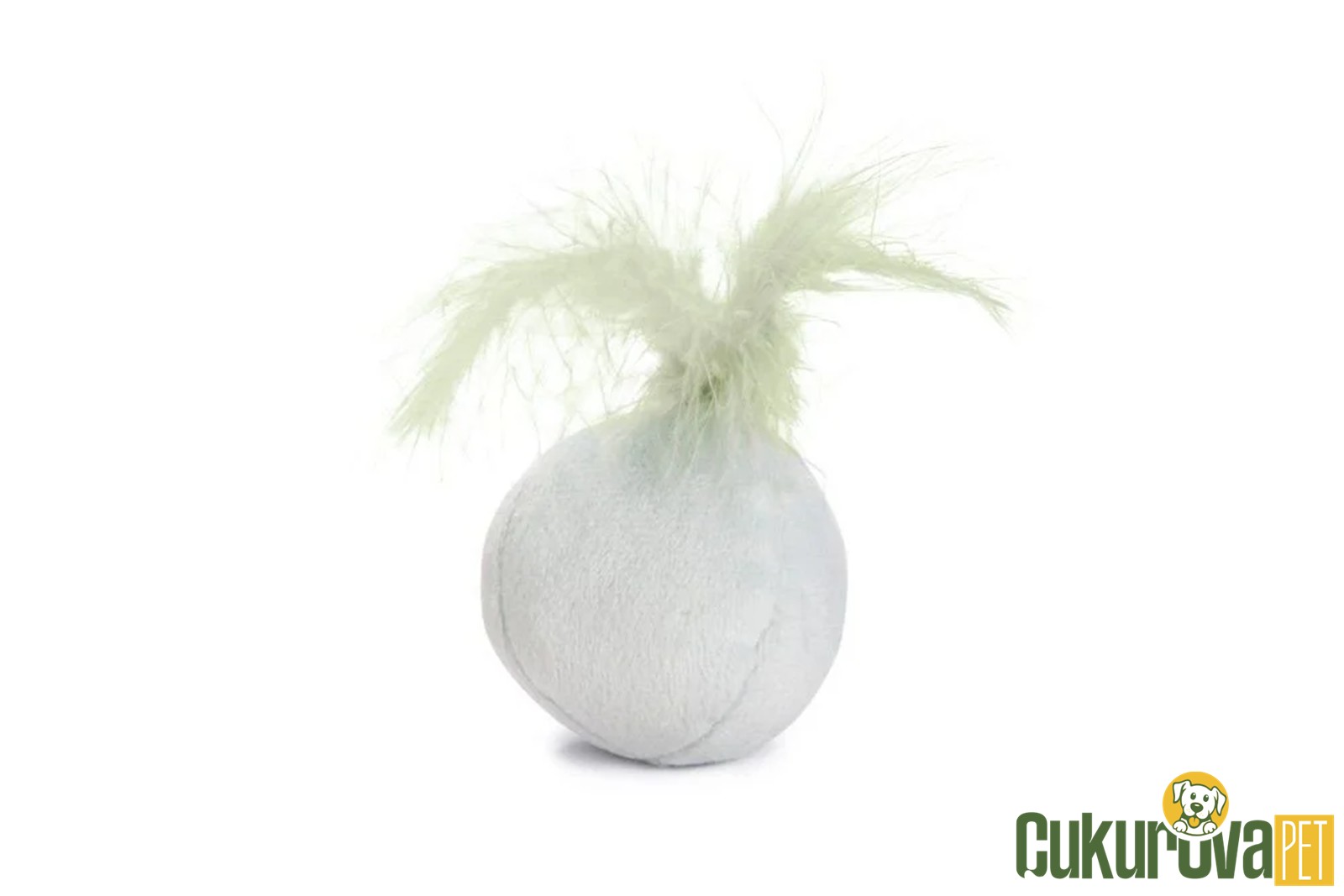 Beeztees Peluş Tüylü Yavru Kedi̇ Oyuncağı 5 Cm - Beyaz