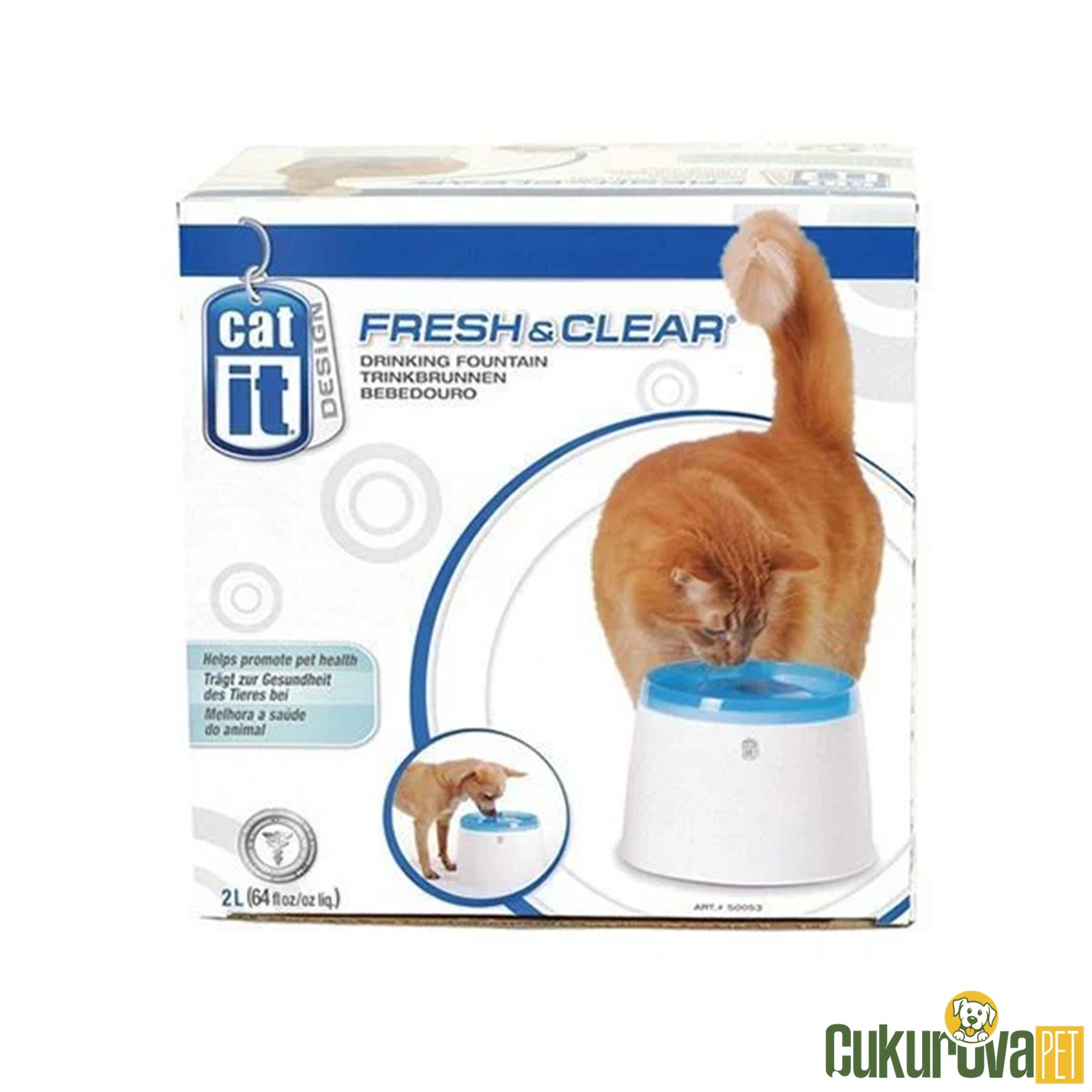 Catit Ekonomi̇k Kedi̇ & Köpek Suluğu 2 L