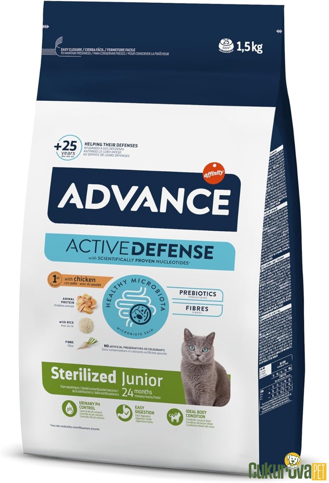 Advance Sterilized Junior Tavuklu Kısırlaştırılmış Yavru Kedi Maması 1.5 Kg