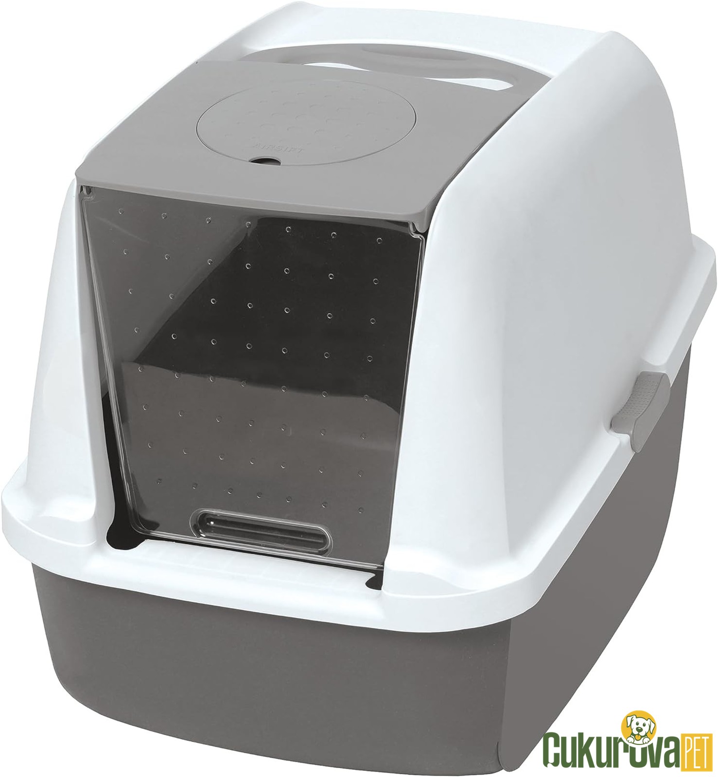 Catit Kapaklı Kedi̇ Tuvaleti̇ - Gri̇