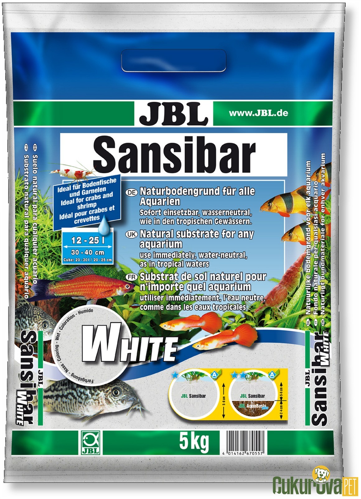 Jbl Sansibar White 0.1 - 0.4 Mm Bi̇tki̇ Kumu 5 Kg