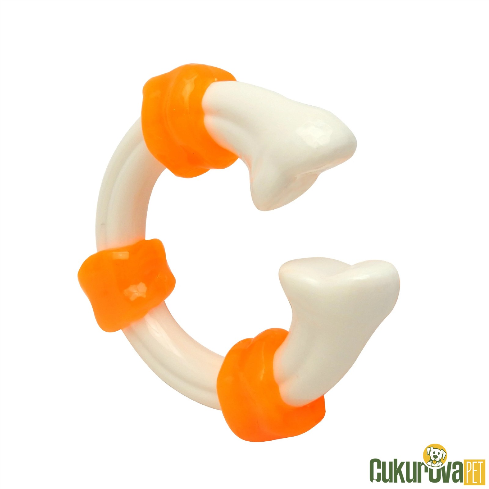 GimDog Tavuk Aromalı İnteraktif Kemik Köpek Oyuncağı 14 Cm