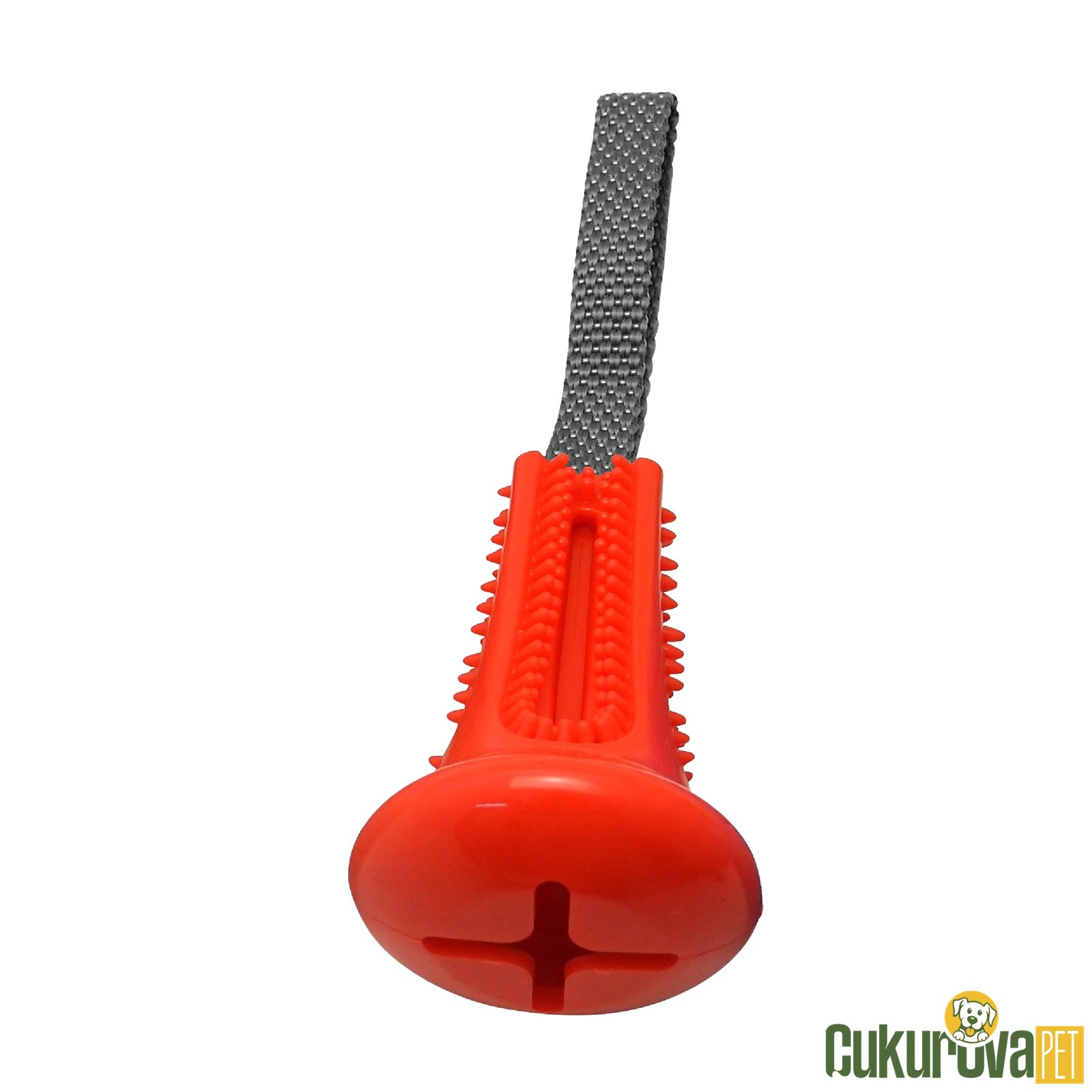 GimDog Çubuk Şeklinde Çekiştirmeli Köpek Oyuncağı Kırmızı - 10 Cm