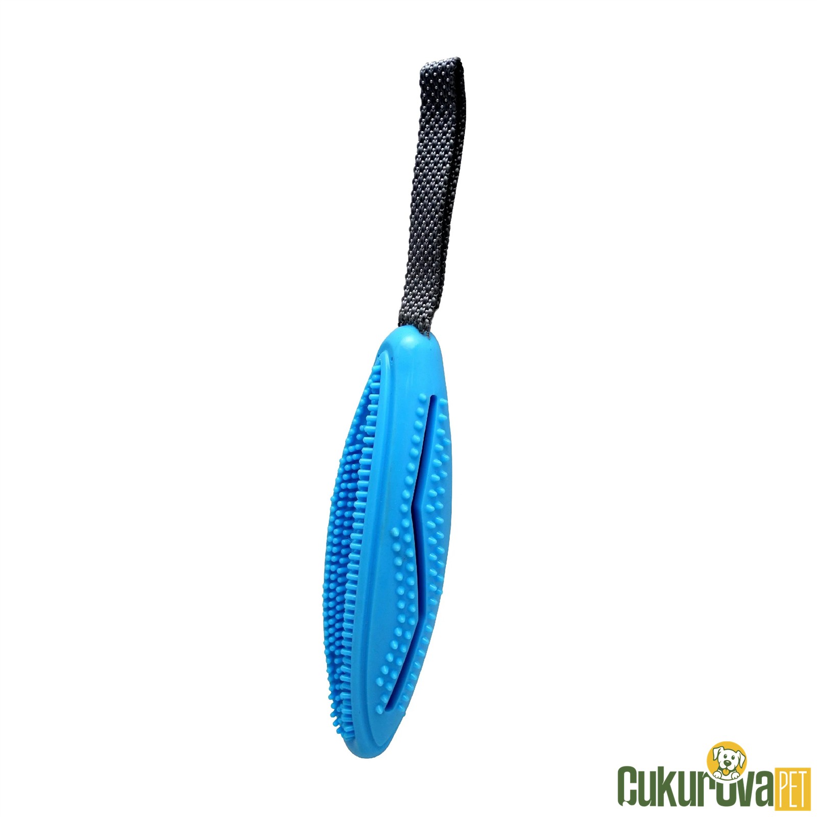 GimDog Mısır Şeklinde Çekiştirmeli Köpek Oyuncağı Mavi - 20 Cm