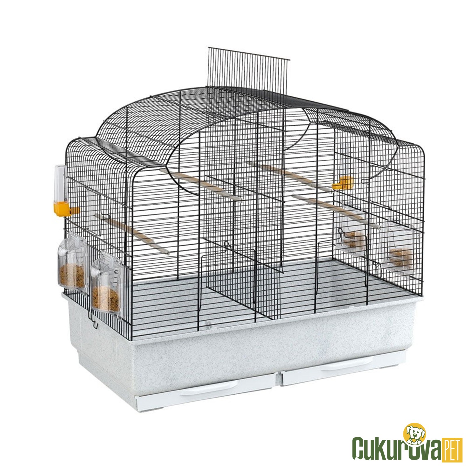 Ferplast Canto Kuş Kafesi Siyah - 71 x 38 x 60.5 Cm