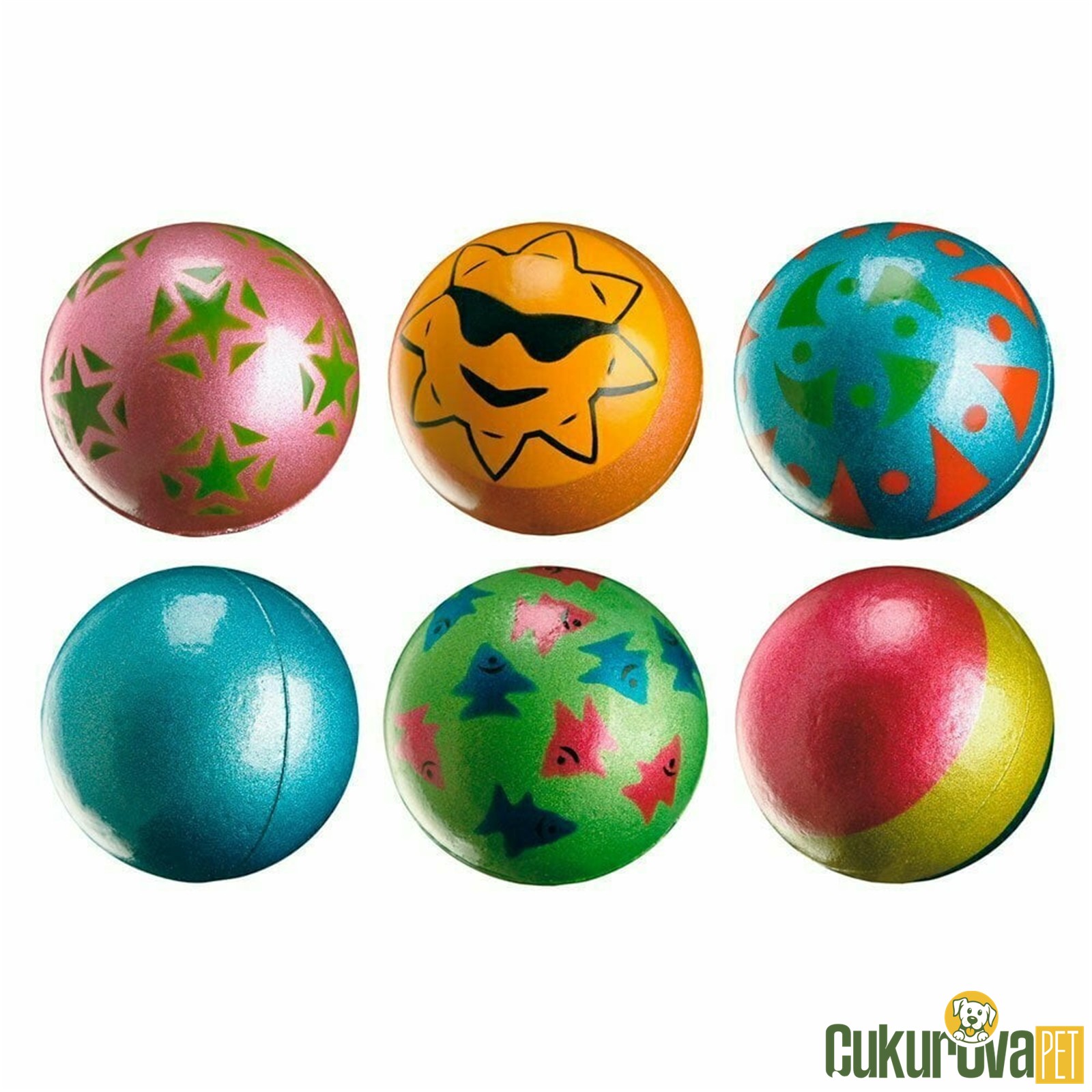 Ferplast Neon Top Köpek Oyuncağı 6 Cm