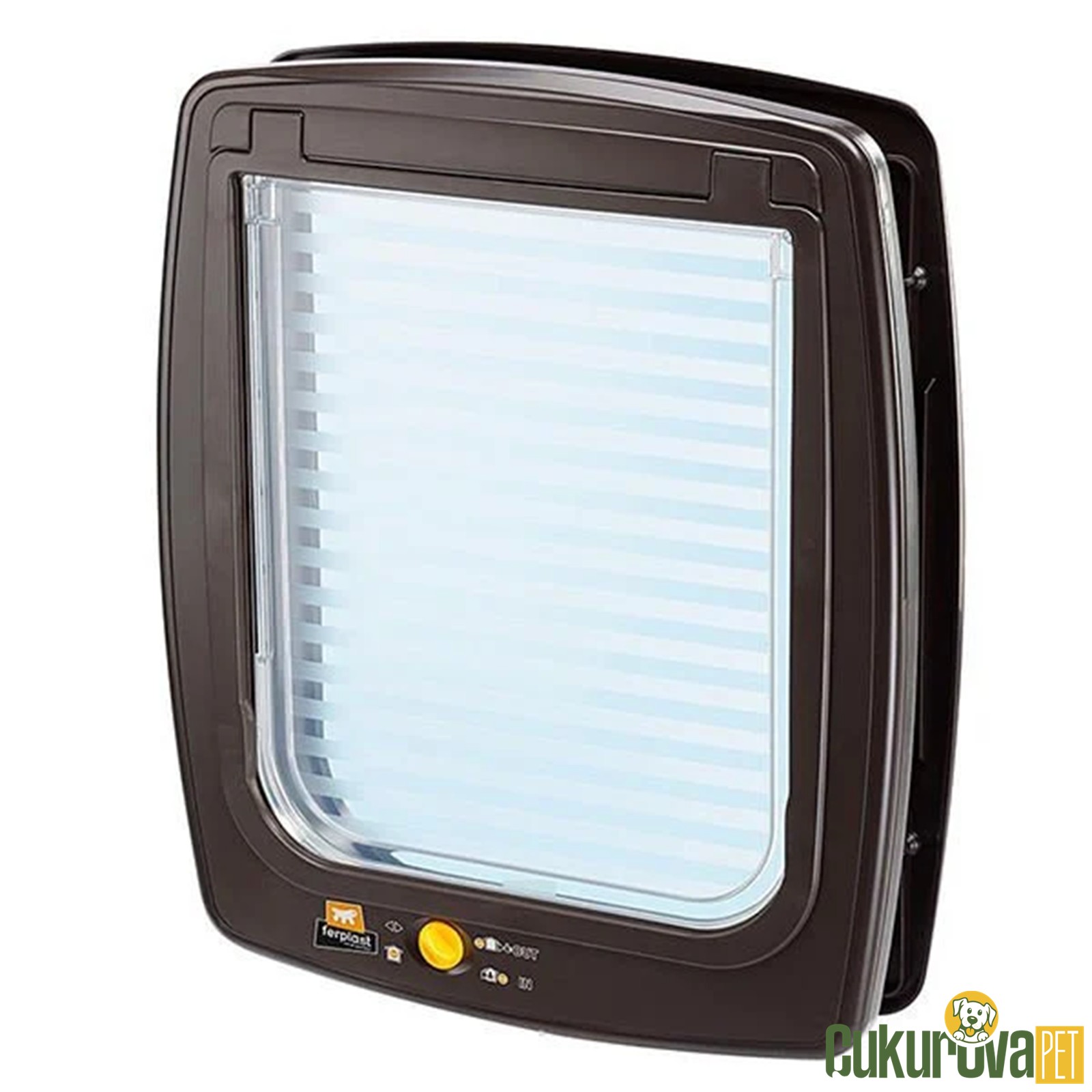 Ferplast Swing 15 Otomati̇k Kedi̇ & Köpek Kapısı Kahverengi̇ 41 x 9 x 48 Cm