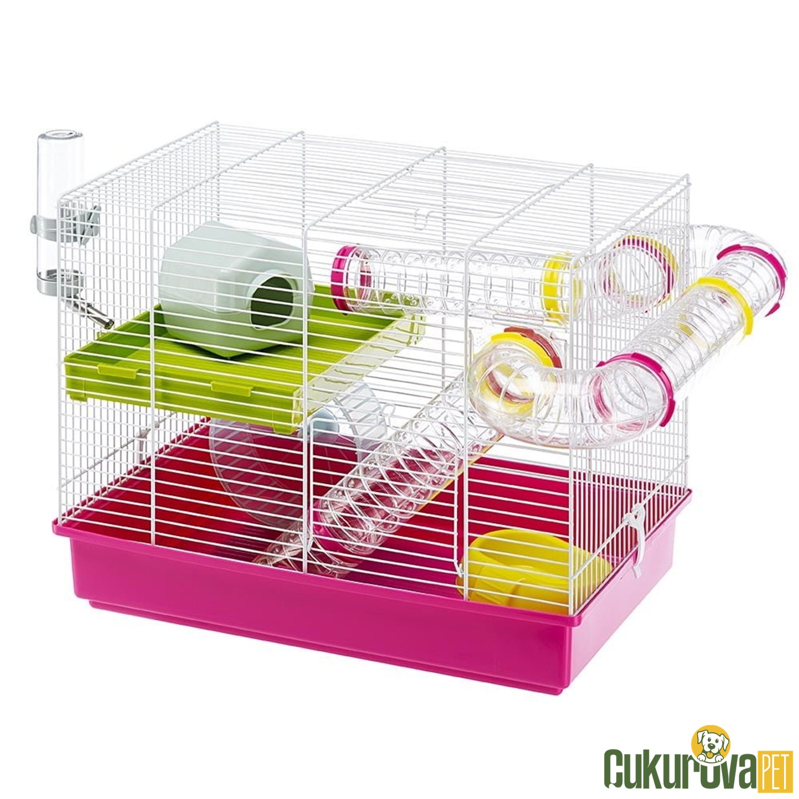 Ferplast Laura Çift Katlı Bağlantılı Hamster Kafesi 46 x 29.5 x 37.5 Cm