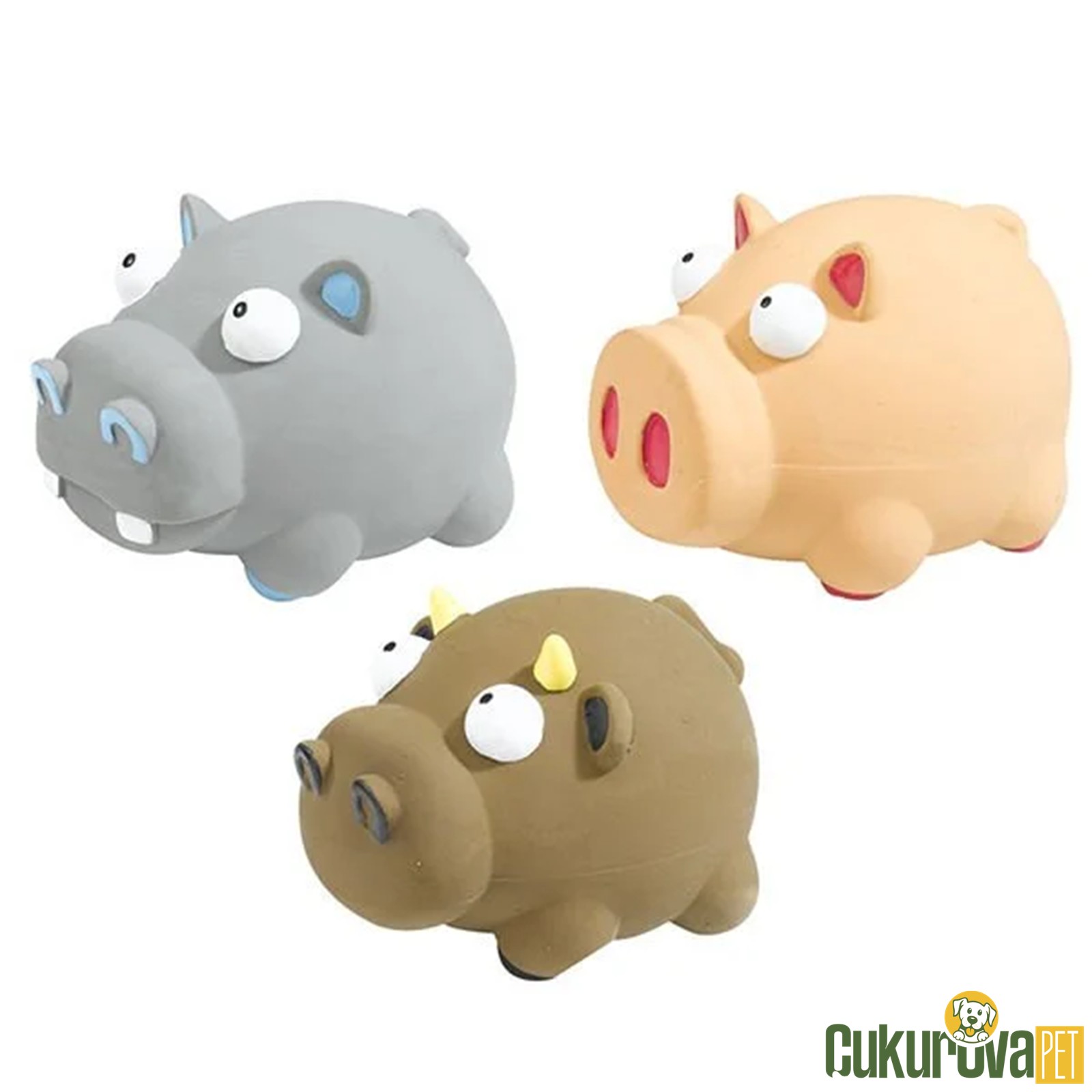 Ferplast Pa 5554 Lateks Köpek Oyuncağı Karışık Çeşitli 11.5 x 8 x 8.5 Cm