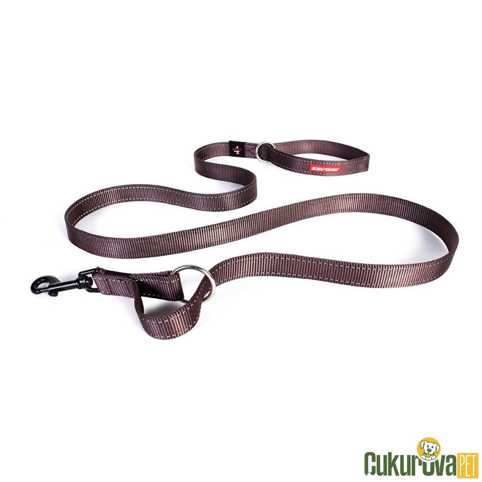 Ezydog Köpek Gezdi̇rme Kayışı Leash Vario 4 Lite 180 Cm - Kahverengi̇