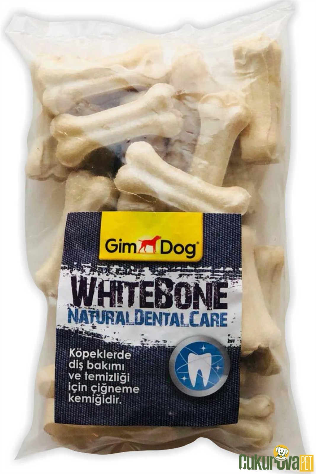 Gimdog Whitebone Press Ödül Kemiği Beyaz 25'li - 5 Cm