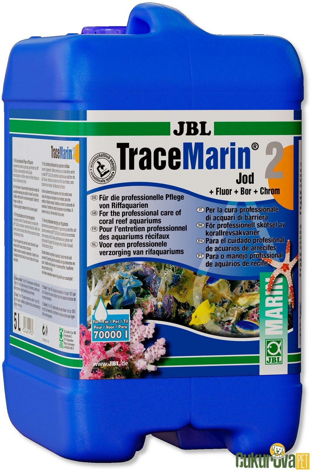 Jbl TraceMarin 2 Tuzlu Su Akvaryumlari İçin İyot Takviyesi Akvaryum Tuzu 5 L