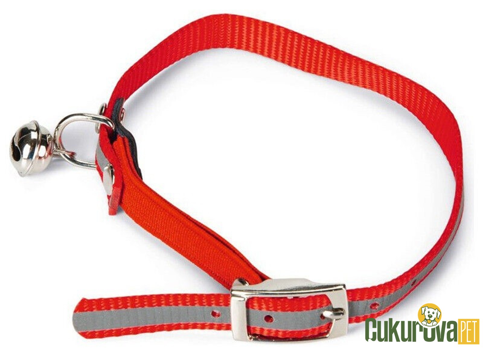 Beeztees Kedi̇ Boyun Tasmasi Reflektör Kırmızı 31 Cm