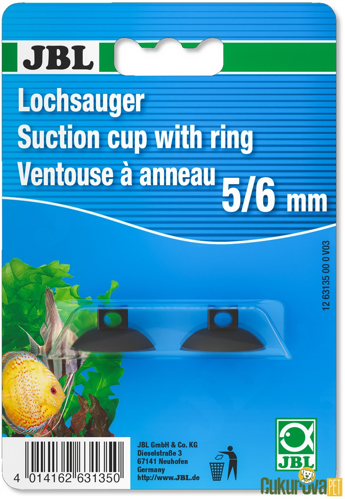 Jbl Vantuz 6 Mm - 2'Li İnce Derecelere Uygun Vantuz