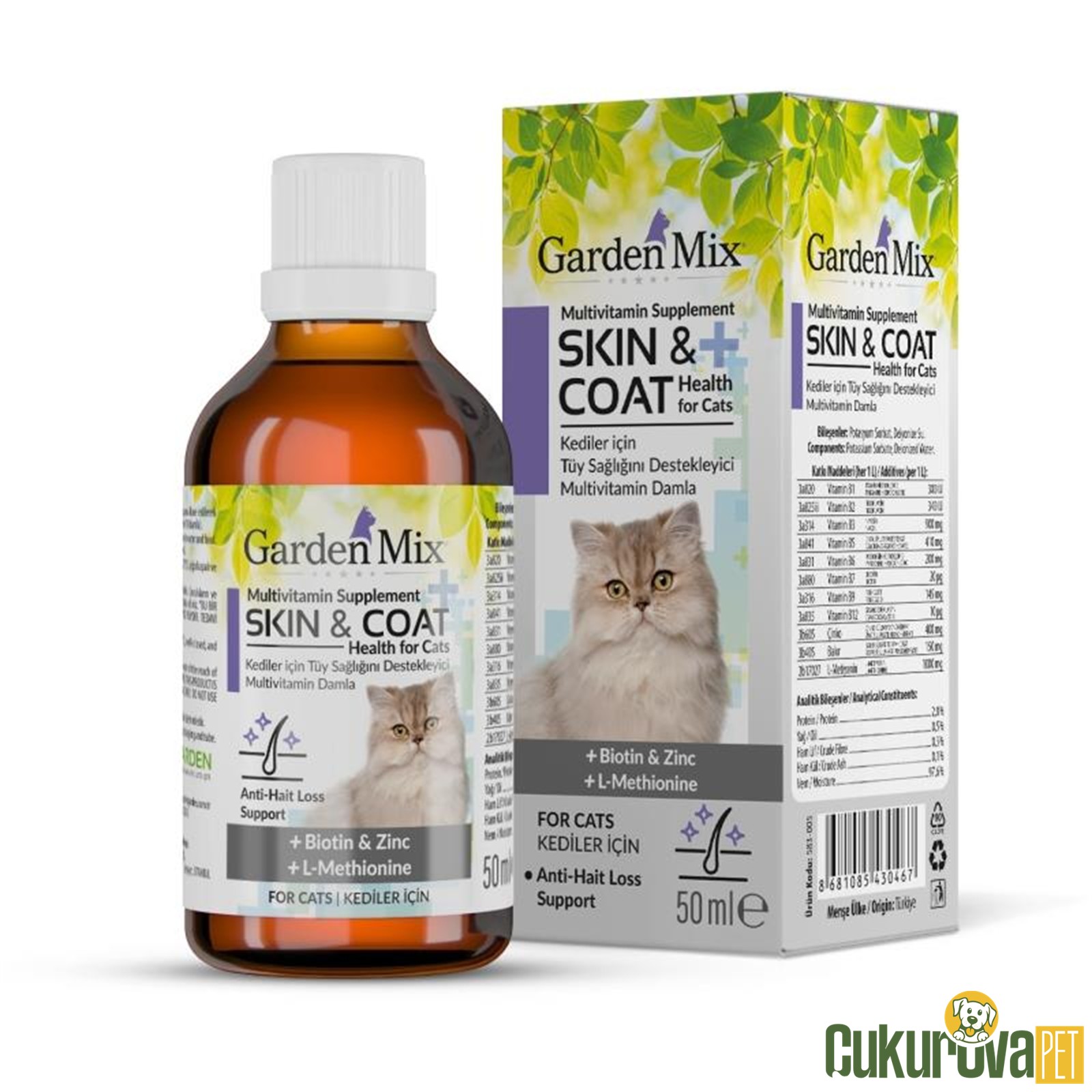 Gardenmix Kedi Tüy Sağlığı Damlası - 50 Ml