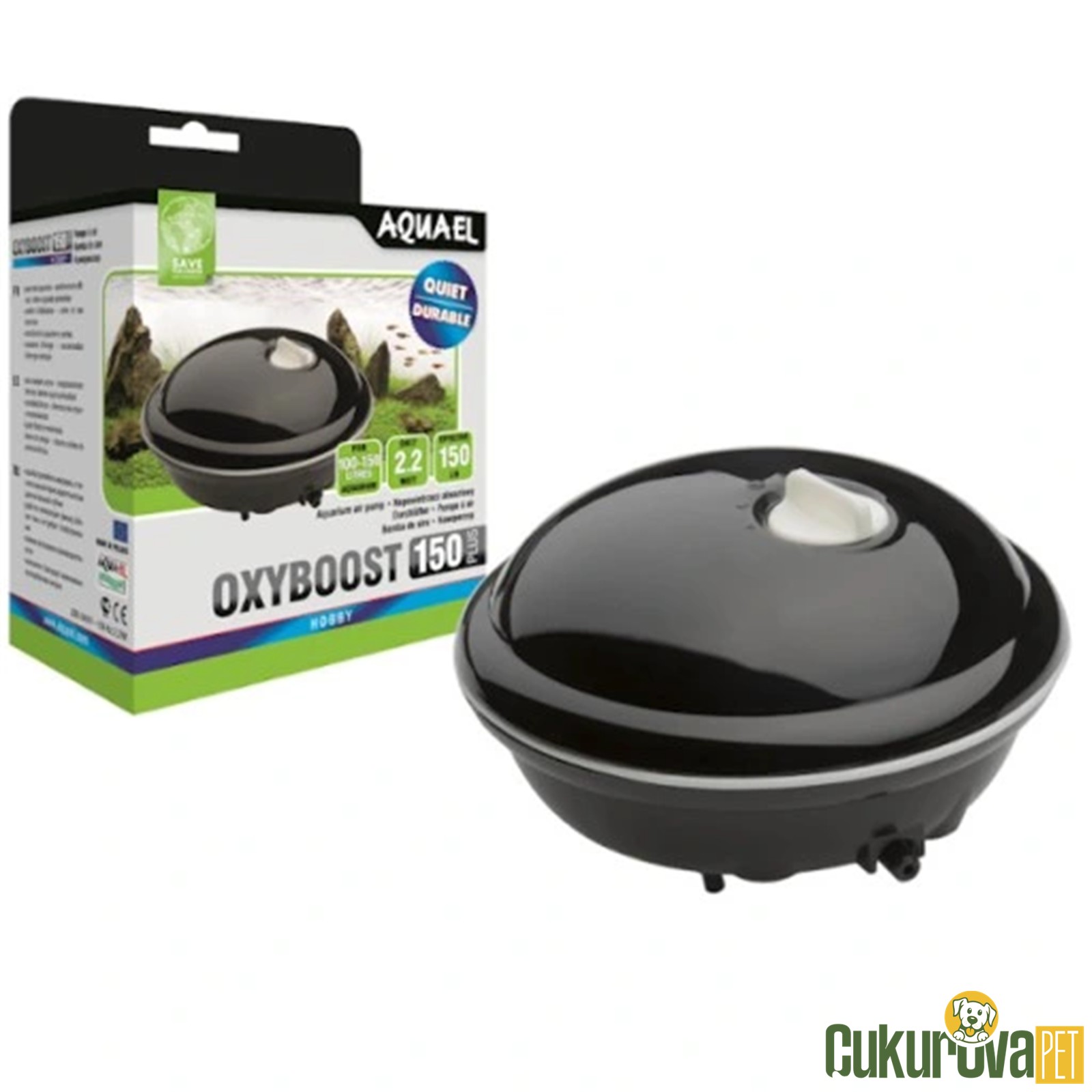 Aquael Oxyboost Ap - 150 Plus Tek Çıkışlı Hava Motoru 2.2 W