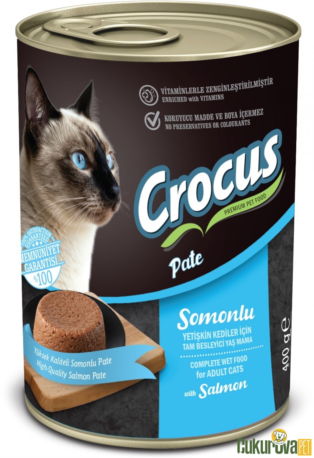 Crocus Somonlu Pate Yetişki̇n Kedi̇ Konservesi̇ 400 Gr