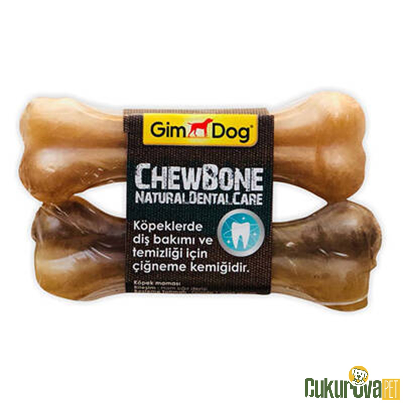 Gimdog Chewbone Naturel Press Ödül Kemiği 2'li - 14 Cm