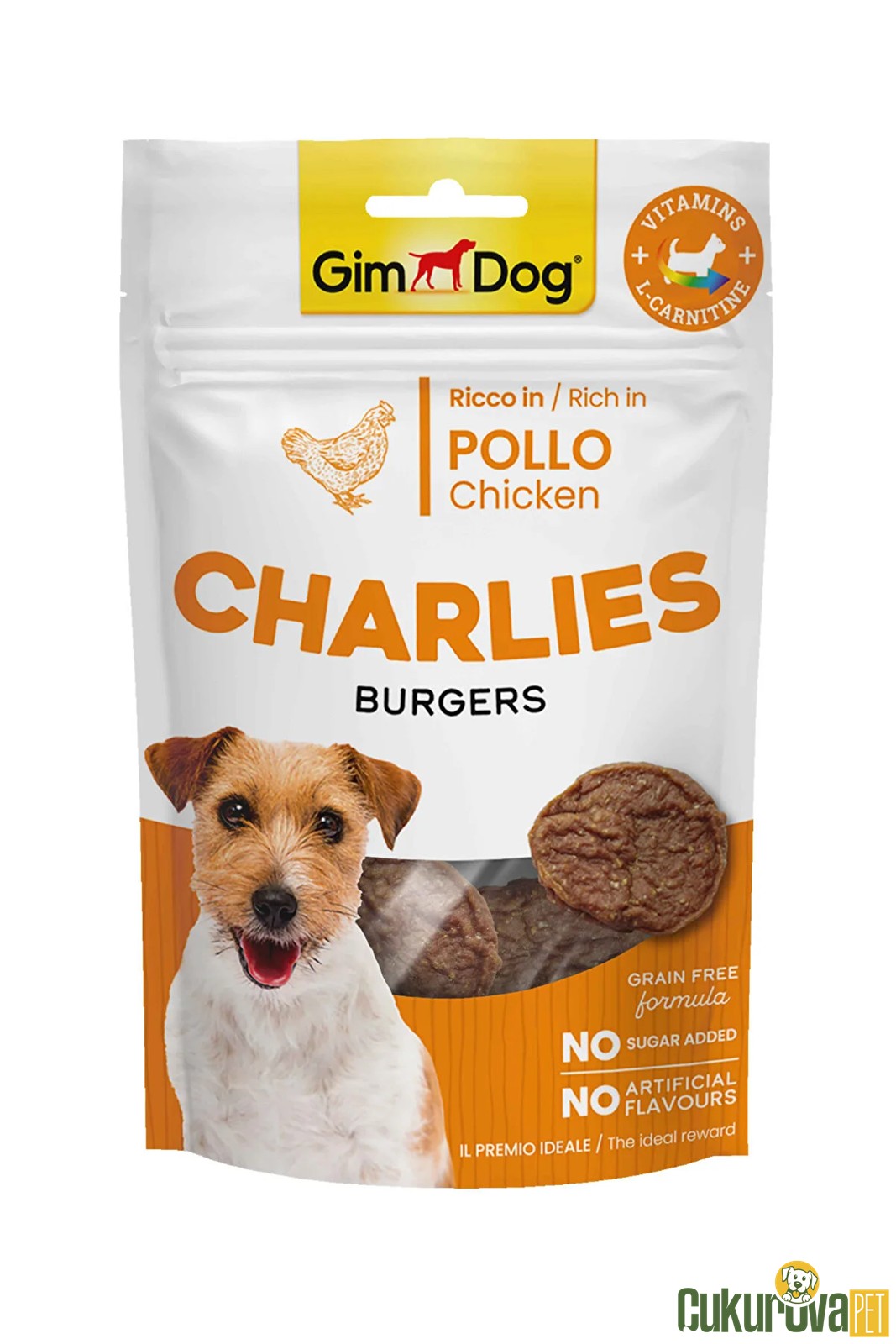 Gimdog Charlies Burgers Tavuklu Köpek Ödül Maması 70 Gr