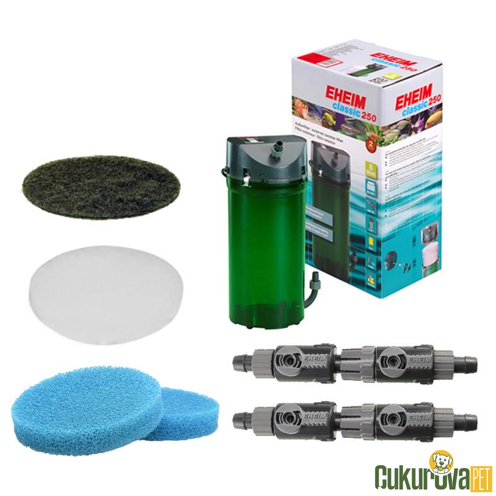 Eheim Classic 250 2213 Dış Filtre Sessiz ve Dayanıklı Akvaryum