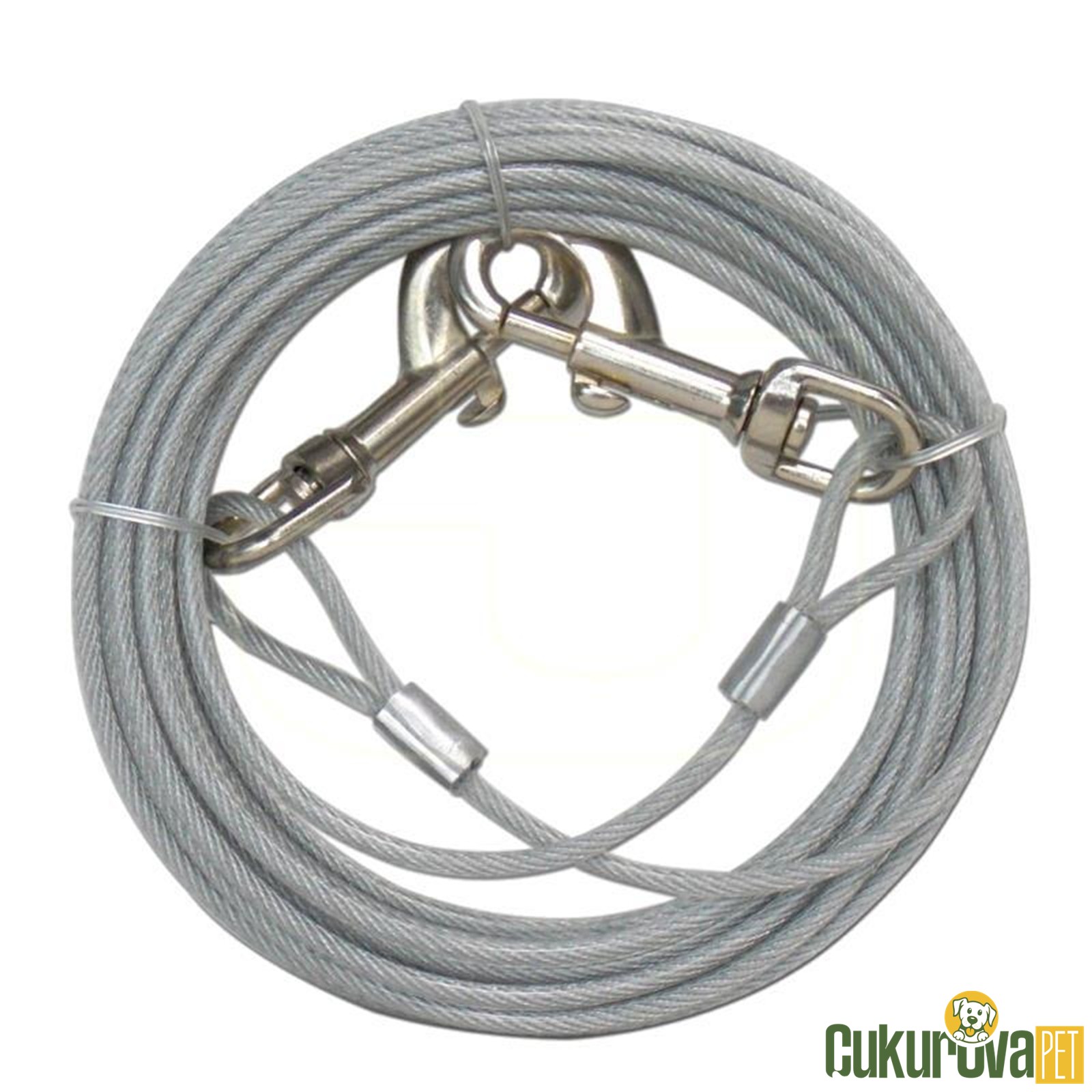 Eastland Çelik Bahçe Bağlama Halatı Köpekler İçin 5 Mm x 9 M