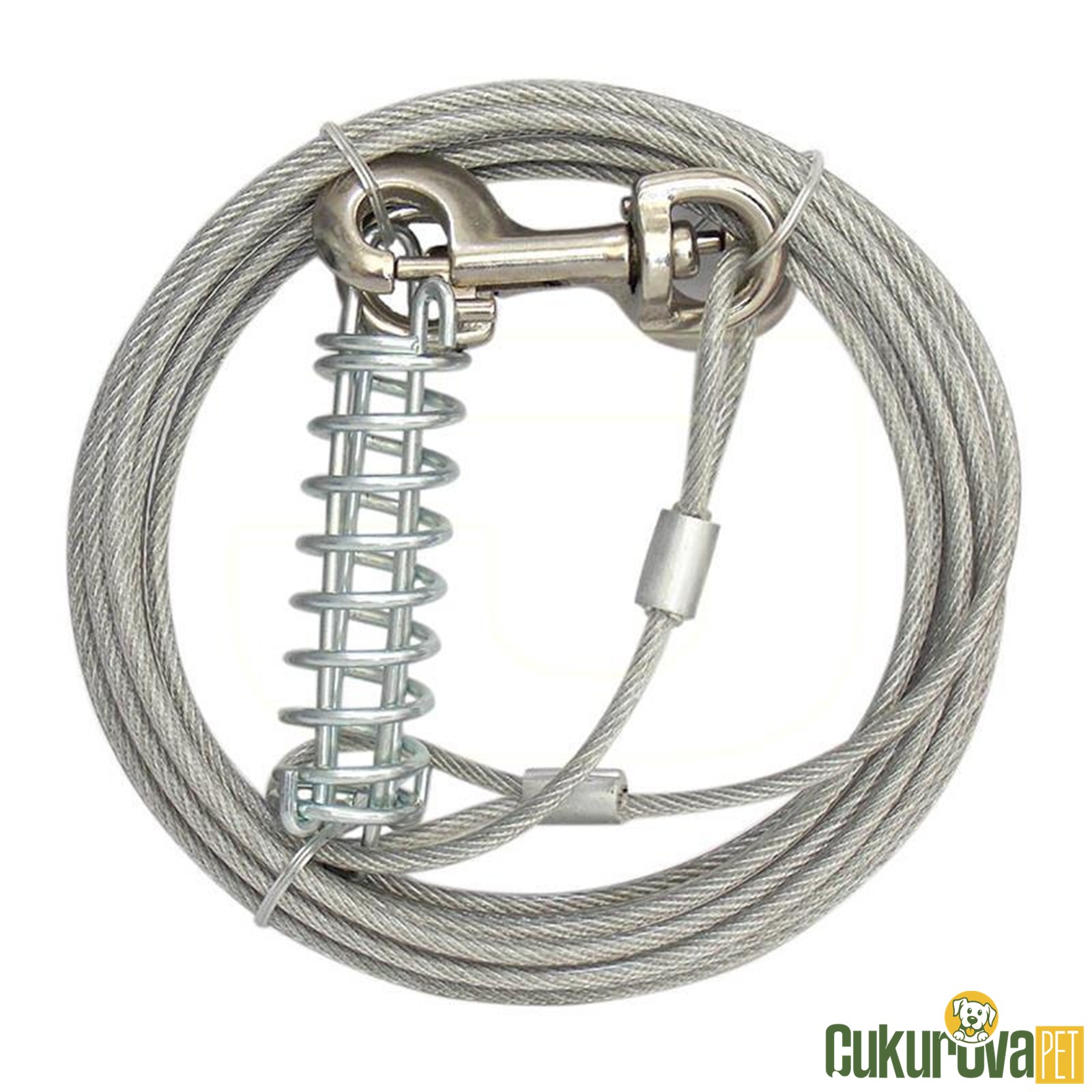 Eastland Bahçe İçin Yayli Çelik Köpek Bağlama Halatı 4,5 M