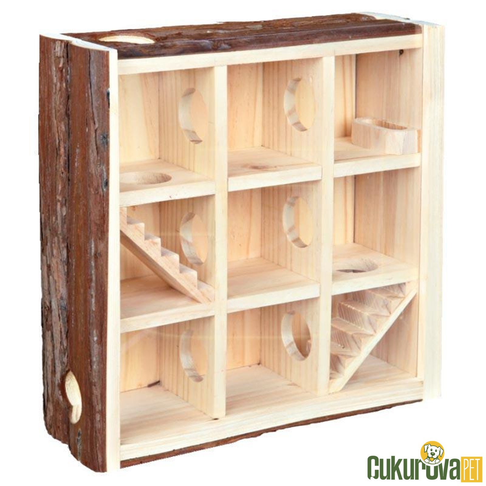 Trixie Kemi̇rgen İçi̇n Doğal Oyun Evi 30 x 30 x 10 Cm