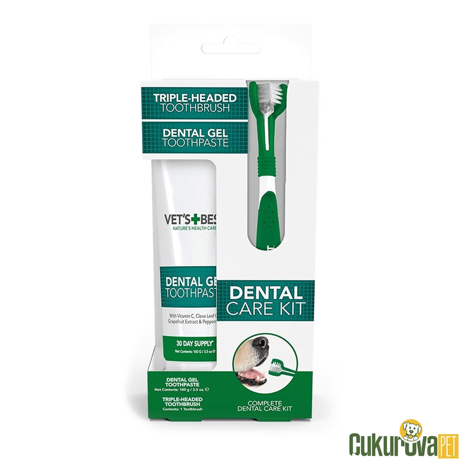 Vet's Best Köpekler İçi̇n Ağız Di̇ş Bakım Seti