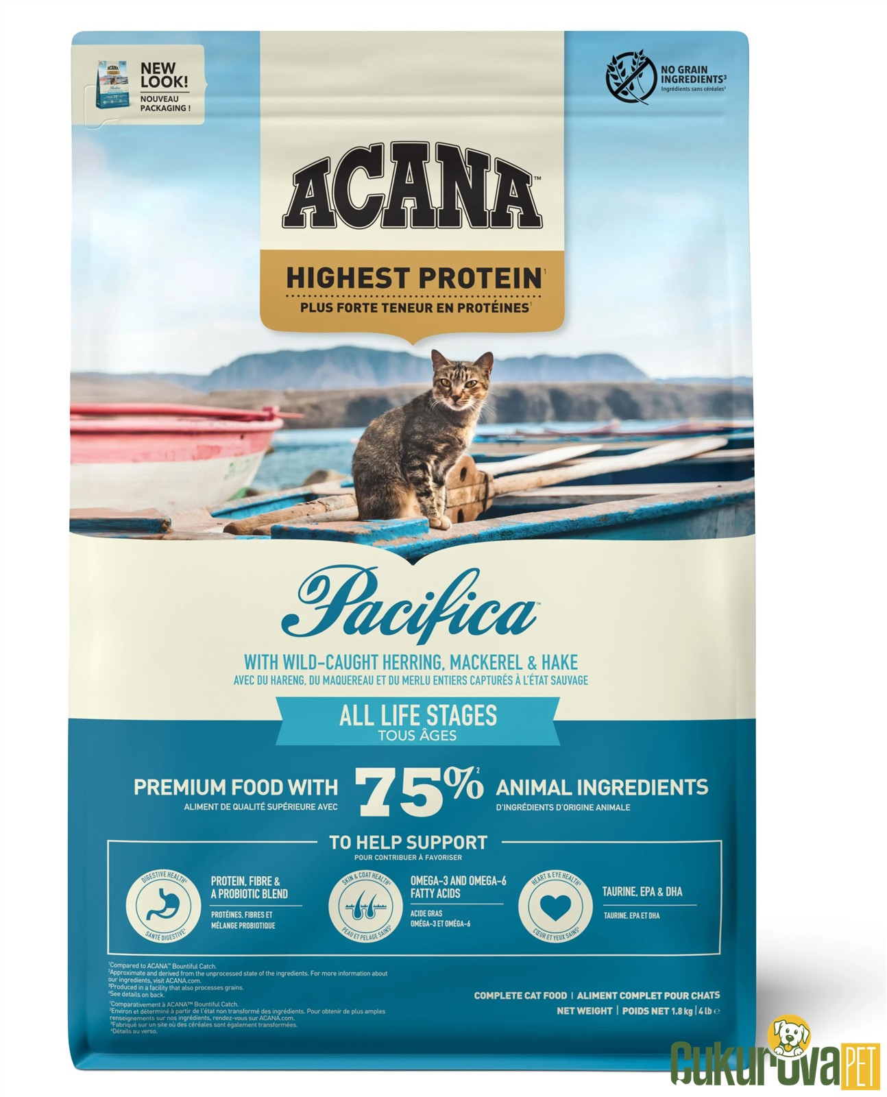 Acana Pacifica Tüm Yaşam Evreleri İçin Kedi Maması 1.8 Kg