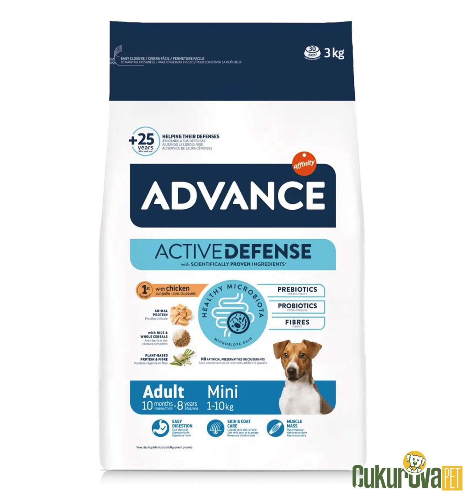 Advance Adult Mini Tavuklu Ve Pirinçli Yetişkin Köpek Maması 3 Kg