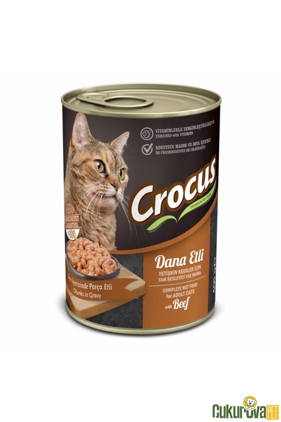 Crocus Adult Dana Etli Yetişkin Kedi Yaş Maması 400 Gr