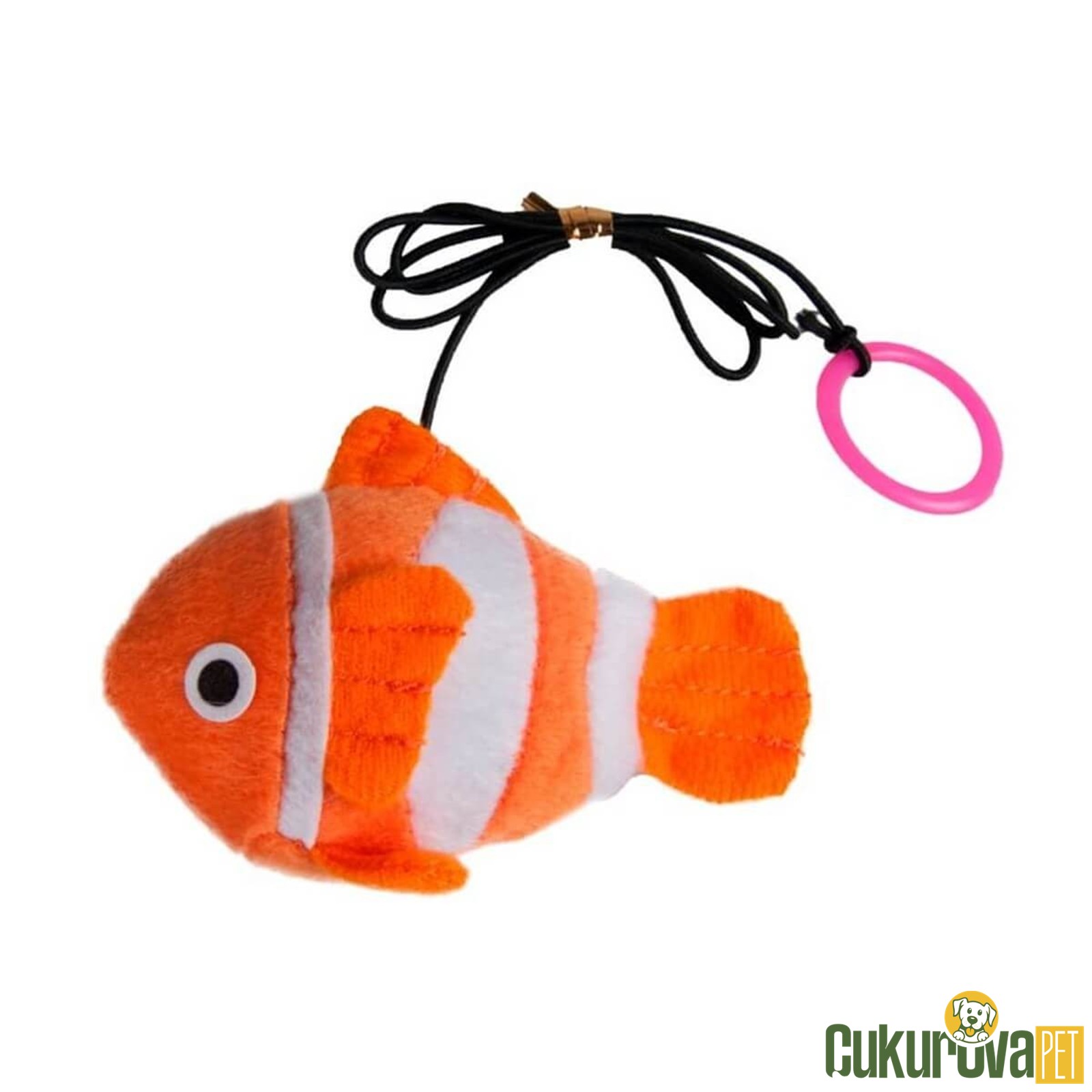 Karlie Catnipli İpli Peluş Balık Kedi Oyuncağı 9 Cm