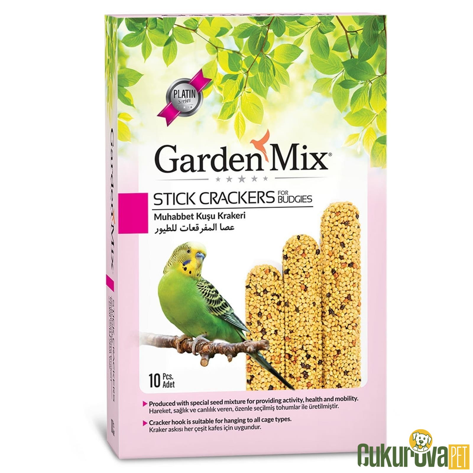 Gardenmix Platin Stick Crackers Kuş Krakeri 10'Lu - 250 Gr