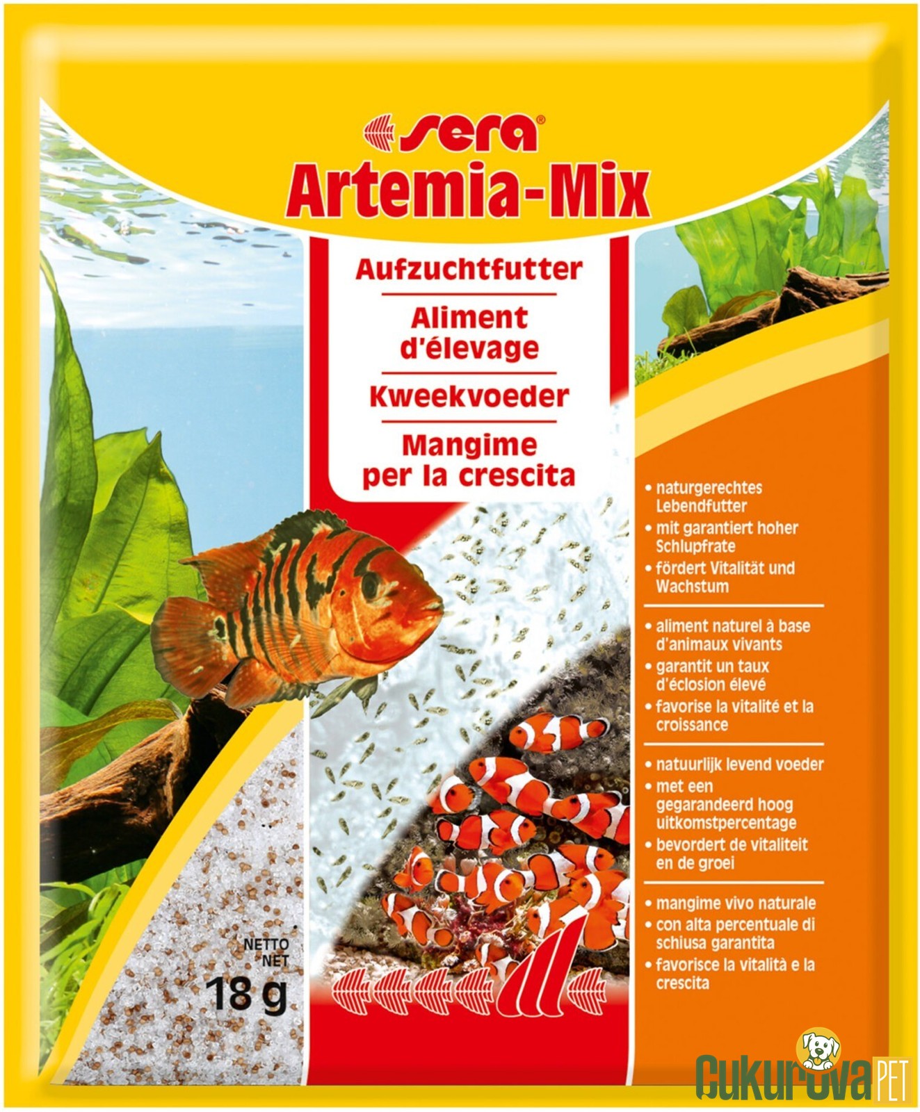 Sera Artemia Mix Kurutulmuş Yem 18 Gr