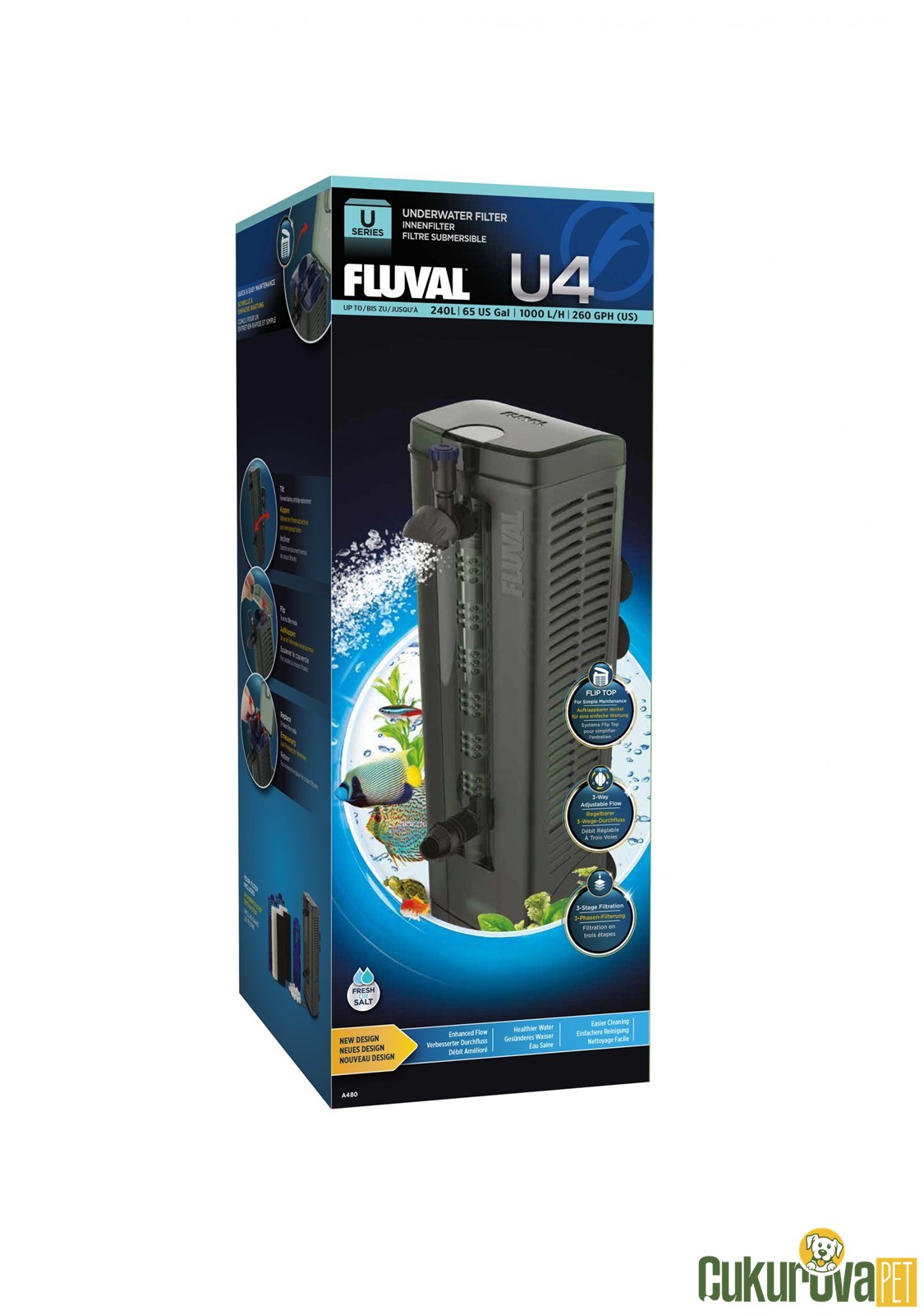 Fluval U4 Akvaryum İç Filtre