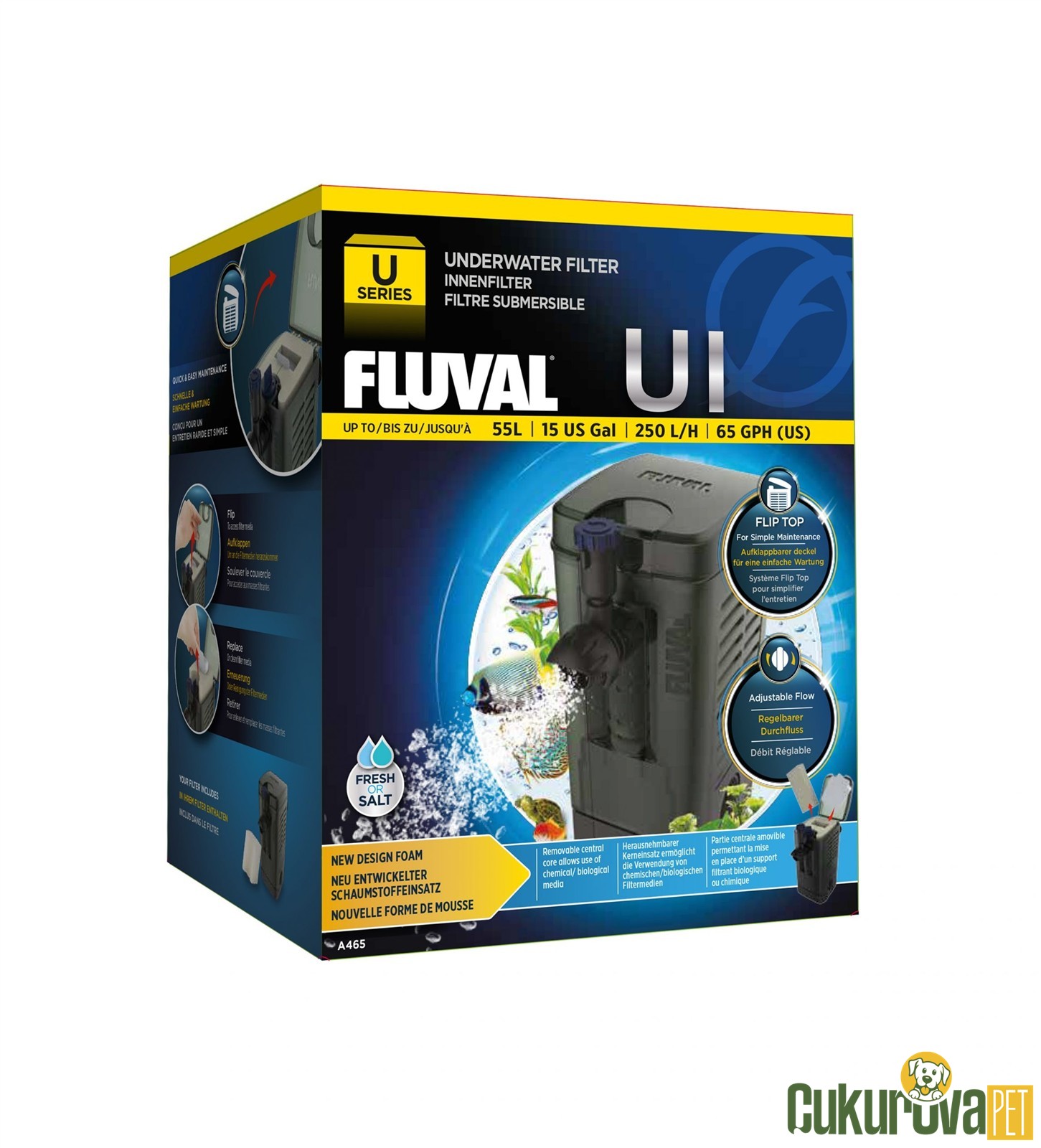 Fluval U1 Akvaryum İç Filtre