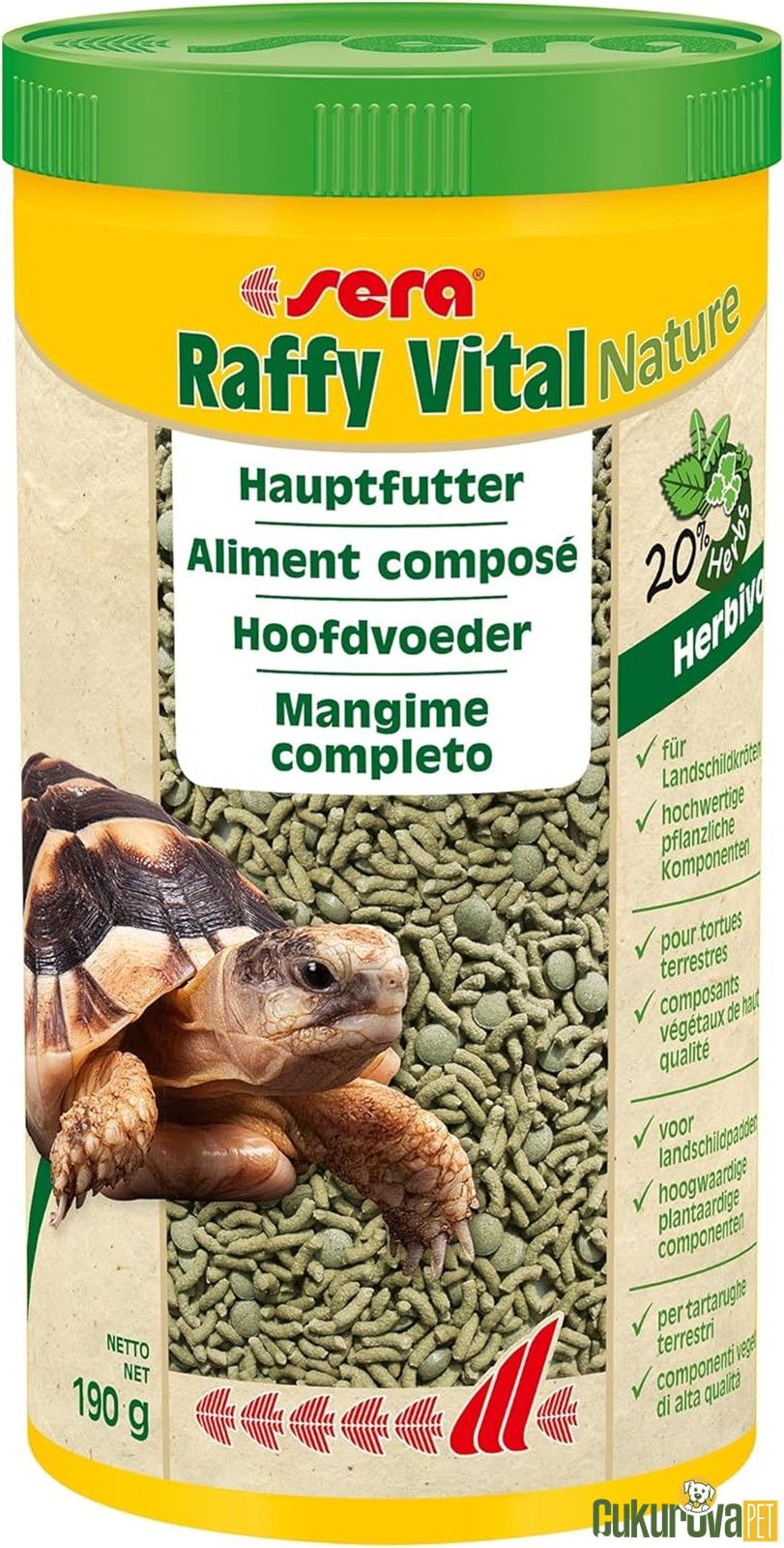 Sera Raffy Vital Nature Stick Kaplumbağa Yemi 1 L - 190 Gr